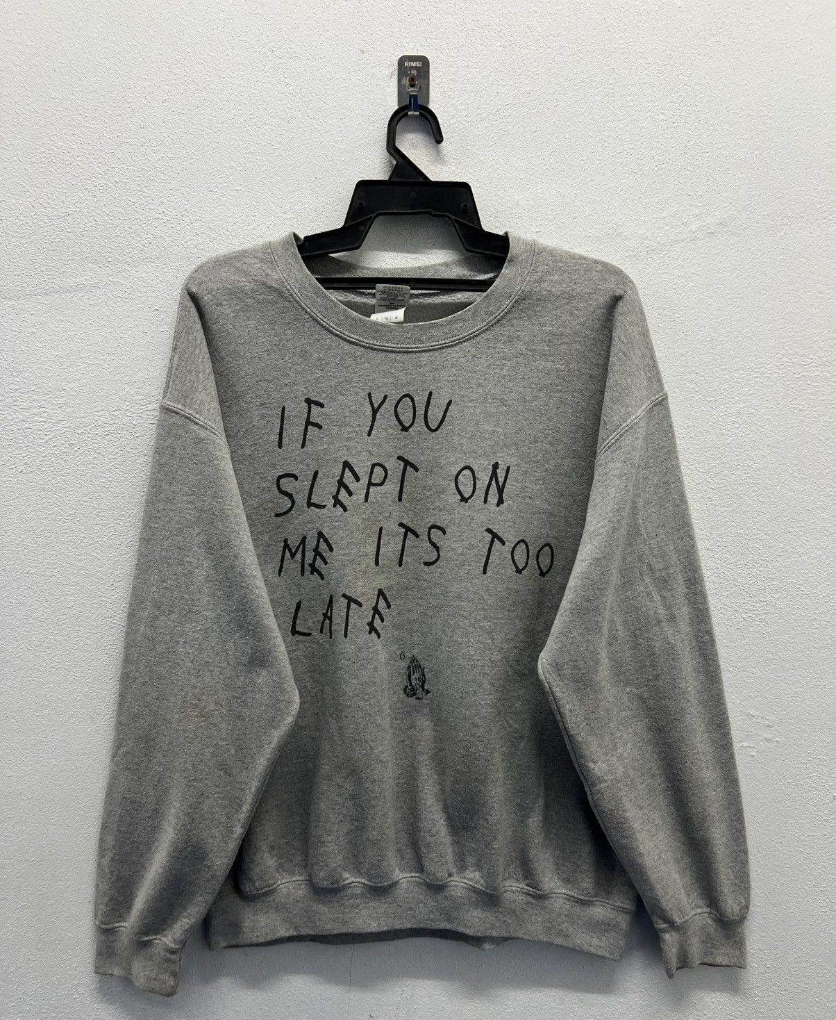Gildan × Vintage VINTAGE GILDAN IF YOU SLEPT ON ME ITS TOO LATE SWEATSHIRT Size US L / EU 52-54 / 3 - 1 Thumbnail