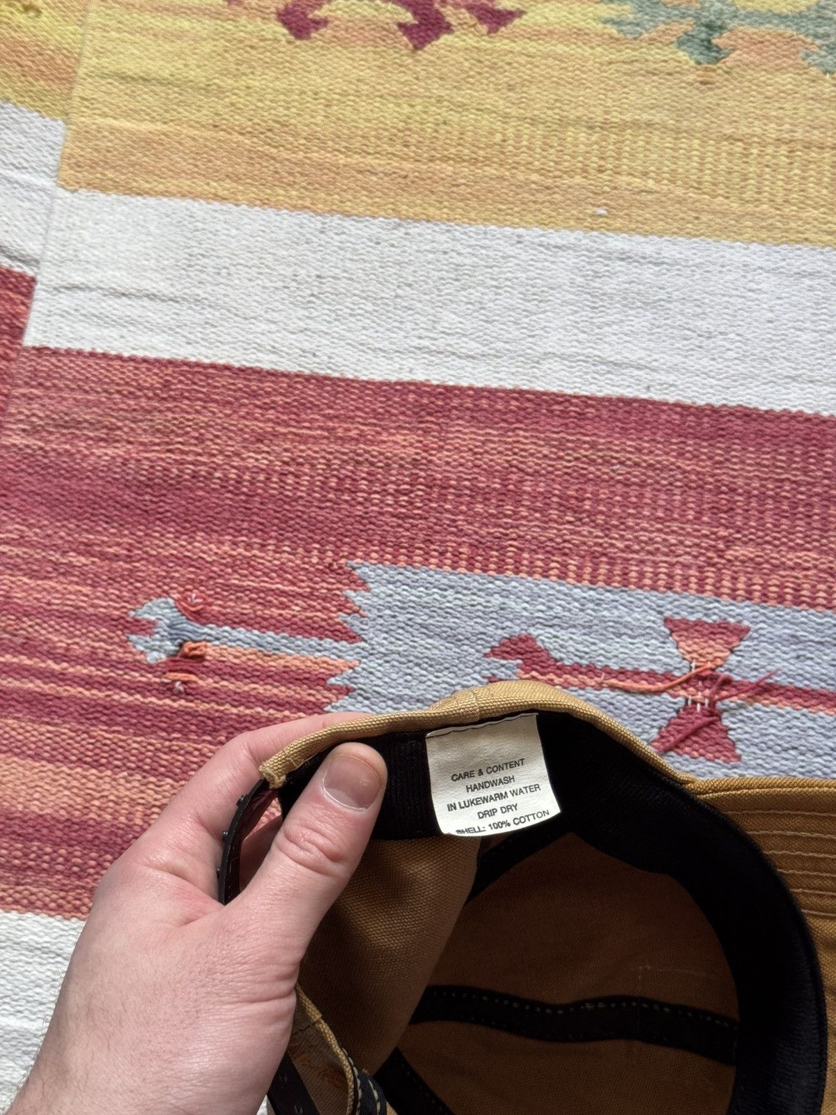 Carhartt Vintage 00’s SUNFADED Carhartt Made In USA Canvas Brown Hat Size ONE SIZE - 11 Thumbnail