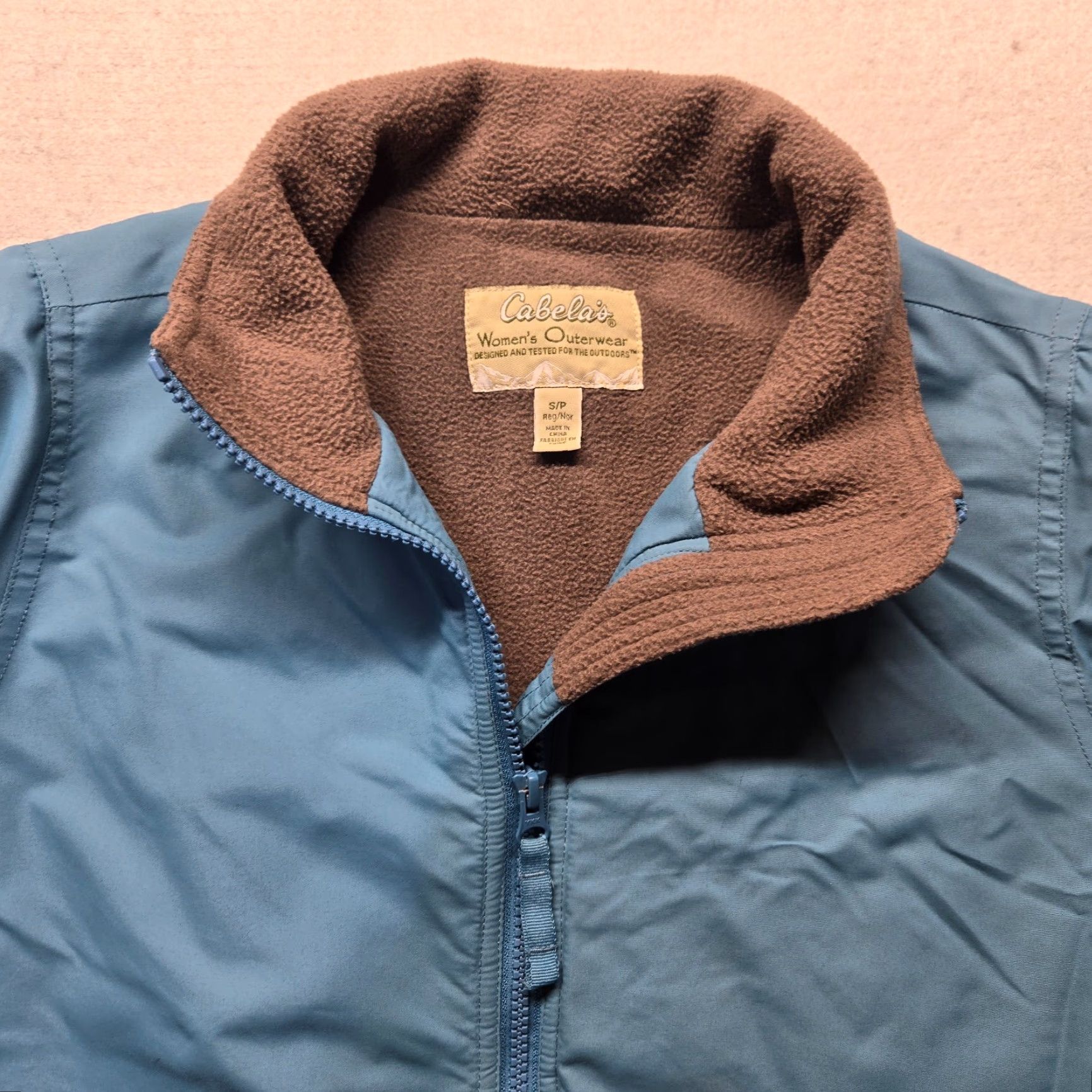 Vintage VINTAGE Cabelas Fleece Lined Teal Windbreaker Jacket Adult Womens S Small Size S / US 4 / IT 40 - 2 Thumbnail