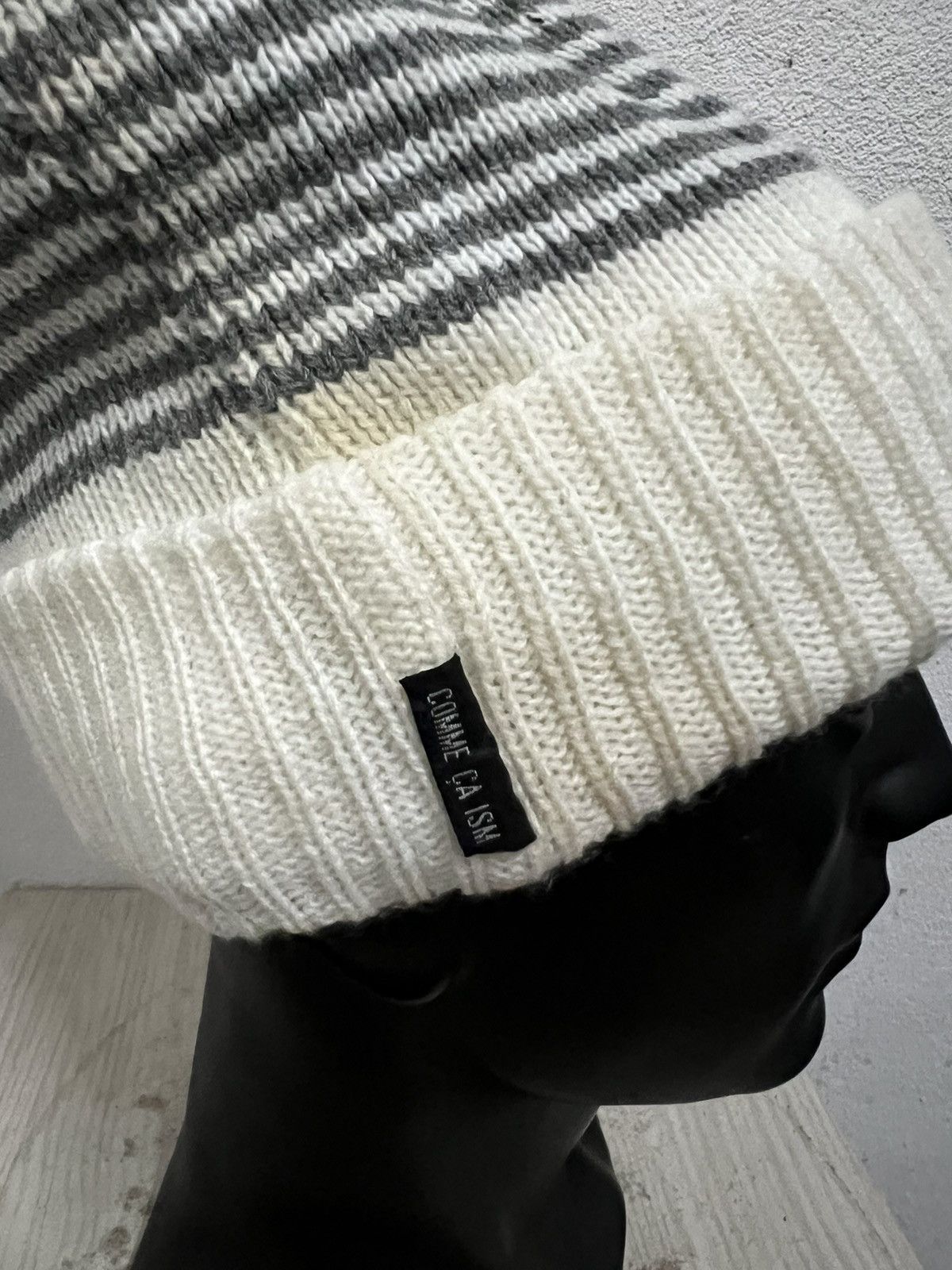 Comme Ca Ism Comme ca Ism Striped Design Beanie Hat Size ONE SIZE - 5 Thumbnail