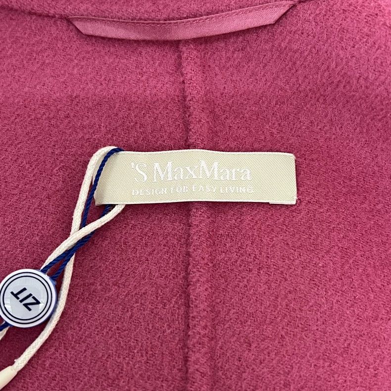 Max Mara Max Mara Solid wool and mulberry silk overcoat Size M / US 6-8 / IT 42-44 - 2 Thumbnail