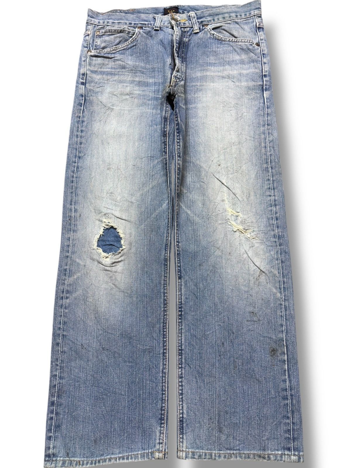 Lee Vintage Lee Union Made Faded Patches Denim Size US 32 / EU 48 - 1 Thumbnail