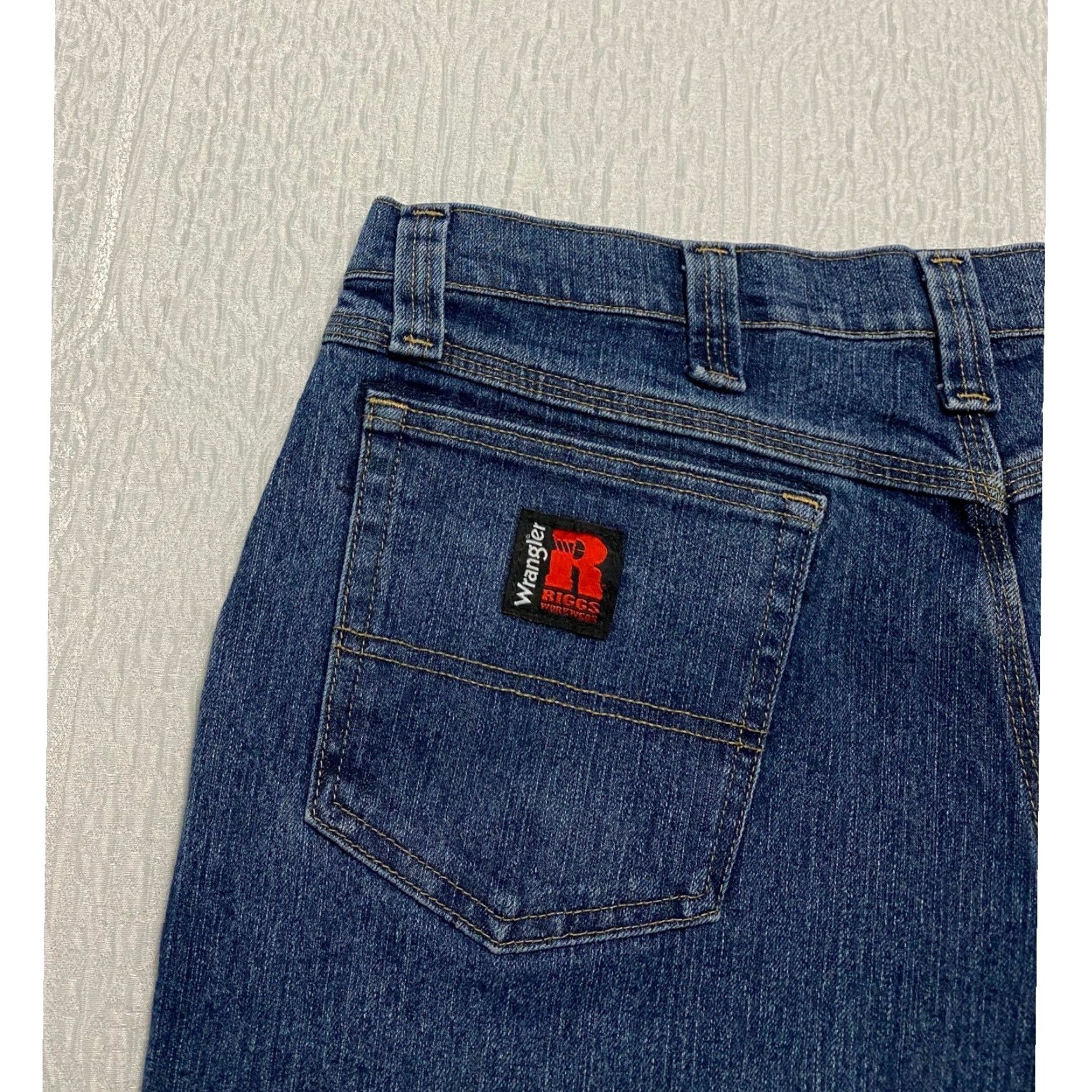 Wrangler VINTAGE Wrangler Riggs Workwear Men's Jeans 36×30 Blue Straight Advanced Comfort Size US 36 / EU 52 - 3 Thumbnail