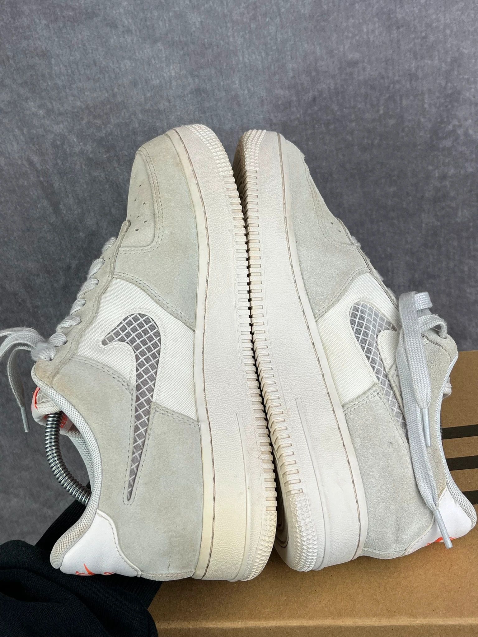 Nike Nike Air Force 1 grey suede retro sneakers Size US 7 / EU 40 - 8 Thumbnail