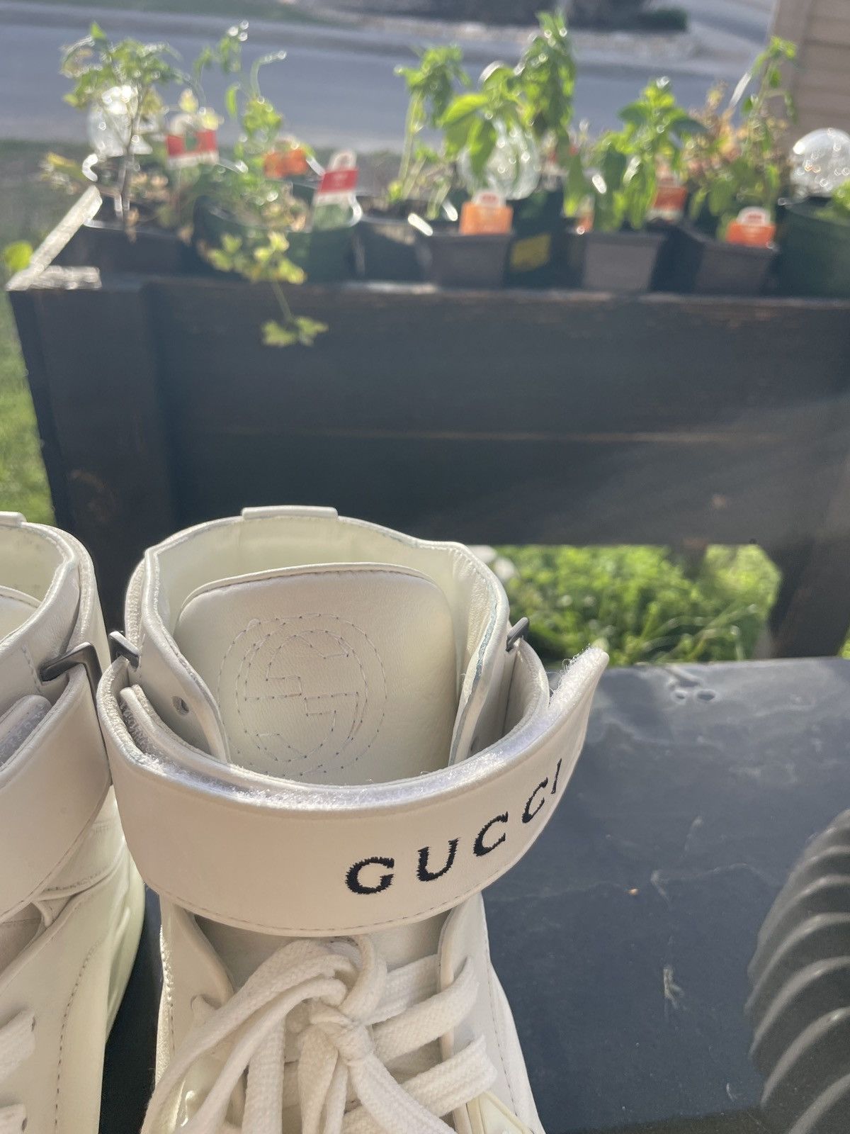 Gucci Miro Soft/Nappa Pantoufle (Bianco Great white) Size US 9.5 / EU 42-43 - 4 Thumbnail