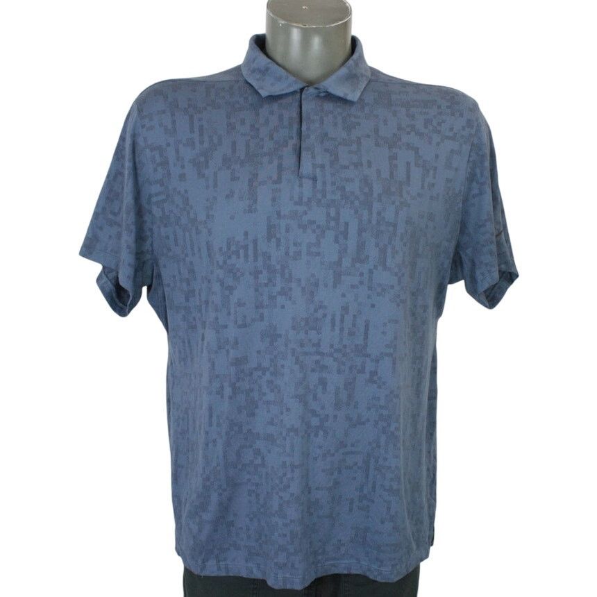 Nike Tiger Woods Collection Nike Digital Blue Print Golf Shirt Size US L / EU 52-54 / 3 - 1 Thumbnail