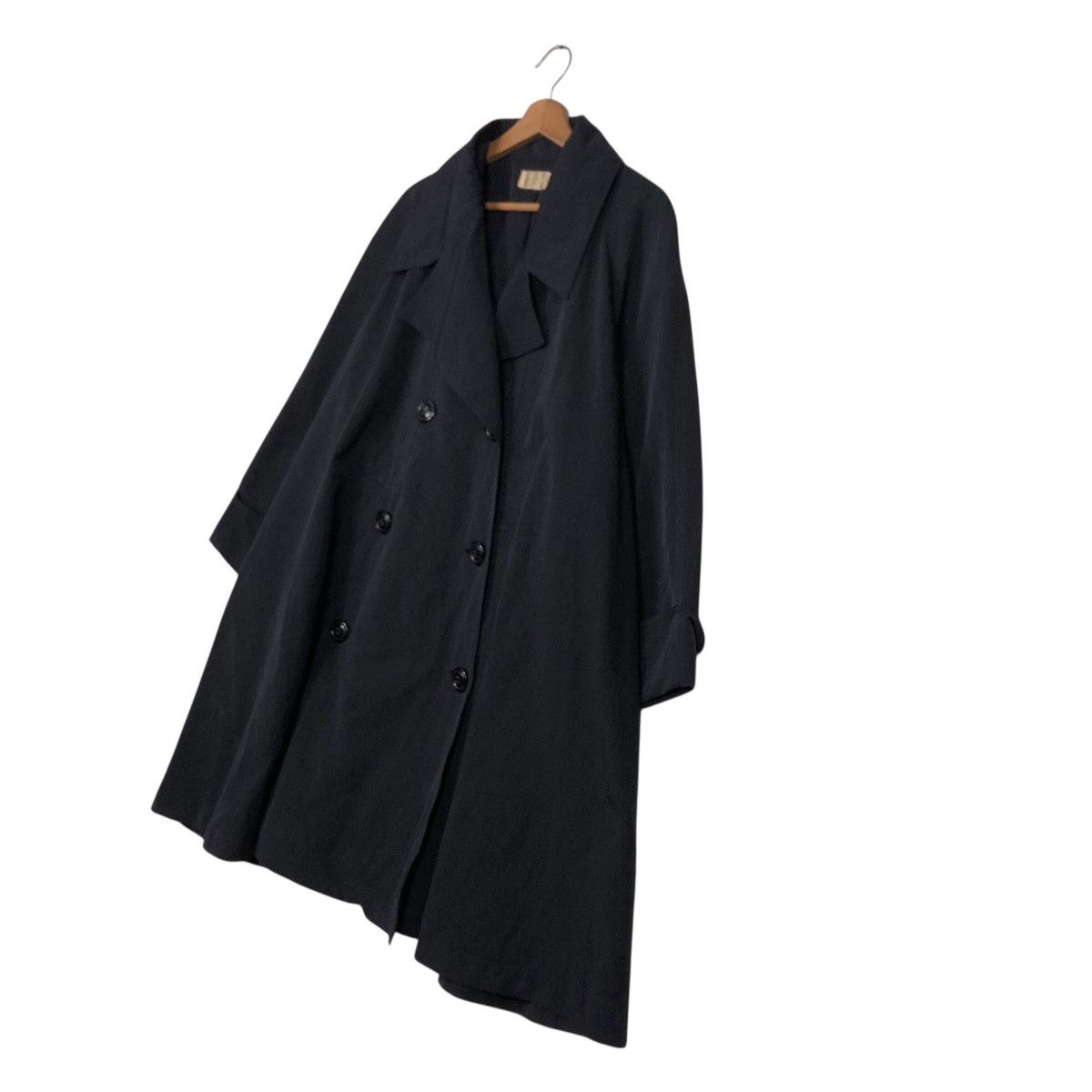 Issey Miyake 📌Rich Black Vintage Long Jacket Runway Design The Ginza Size US M / EU 48-50 / 2 - 3 Thumbnail