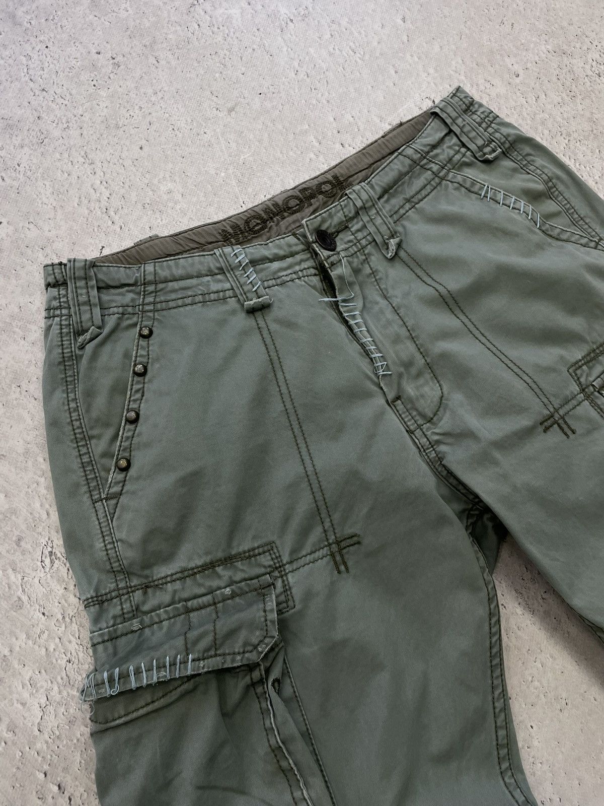 Japanese Brand Cargo baggy washed carhartt style pants wude leg y2k Size US 32 / EU 48 - 5 Thumbnail
