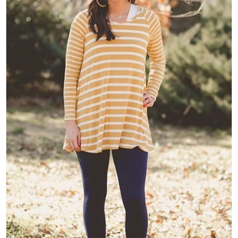 Other Matilda Jane Jersey Tunic Top Yellow Stripe Womens Large Size L / US 10 / IT 46 - 6 Thumbnail