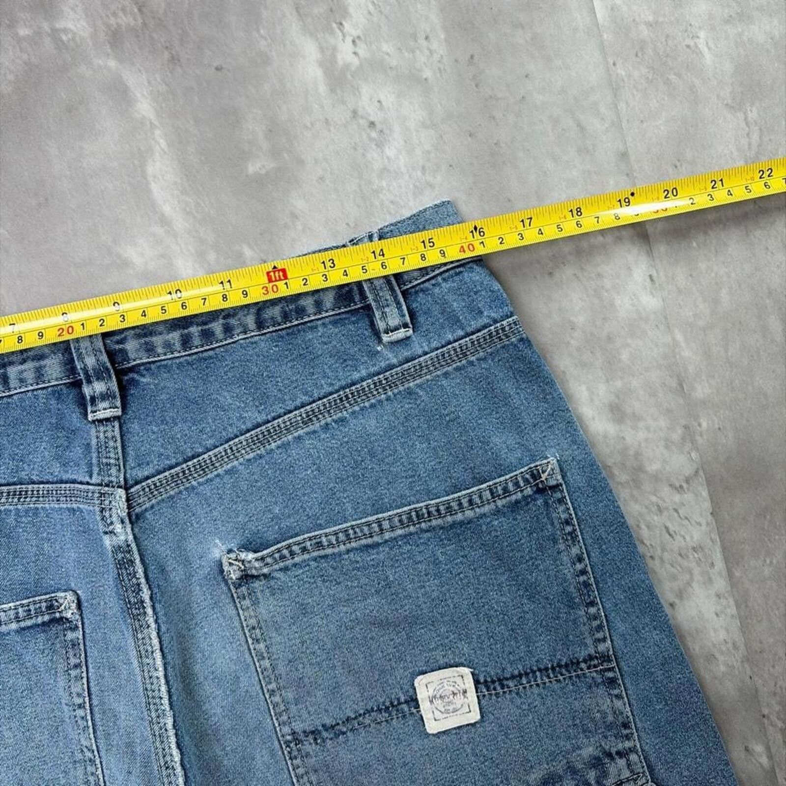 Other Y2K Blue Sonoma Jeans Grunge Baggy Carpenter Denim Jorts Size US 34 / EU 50 - 6 Thumbnail