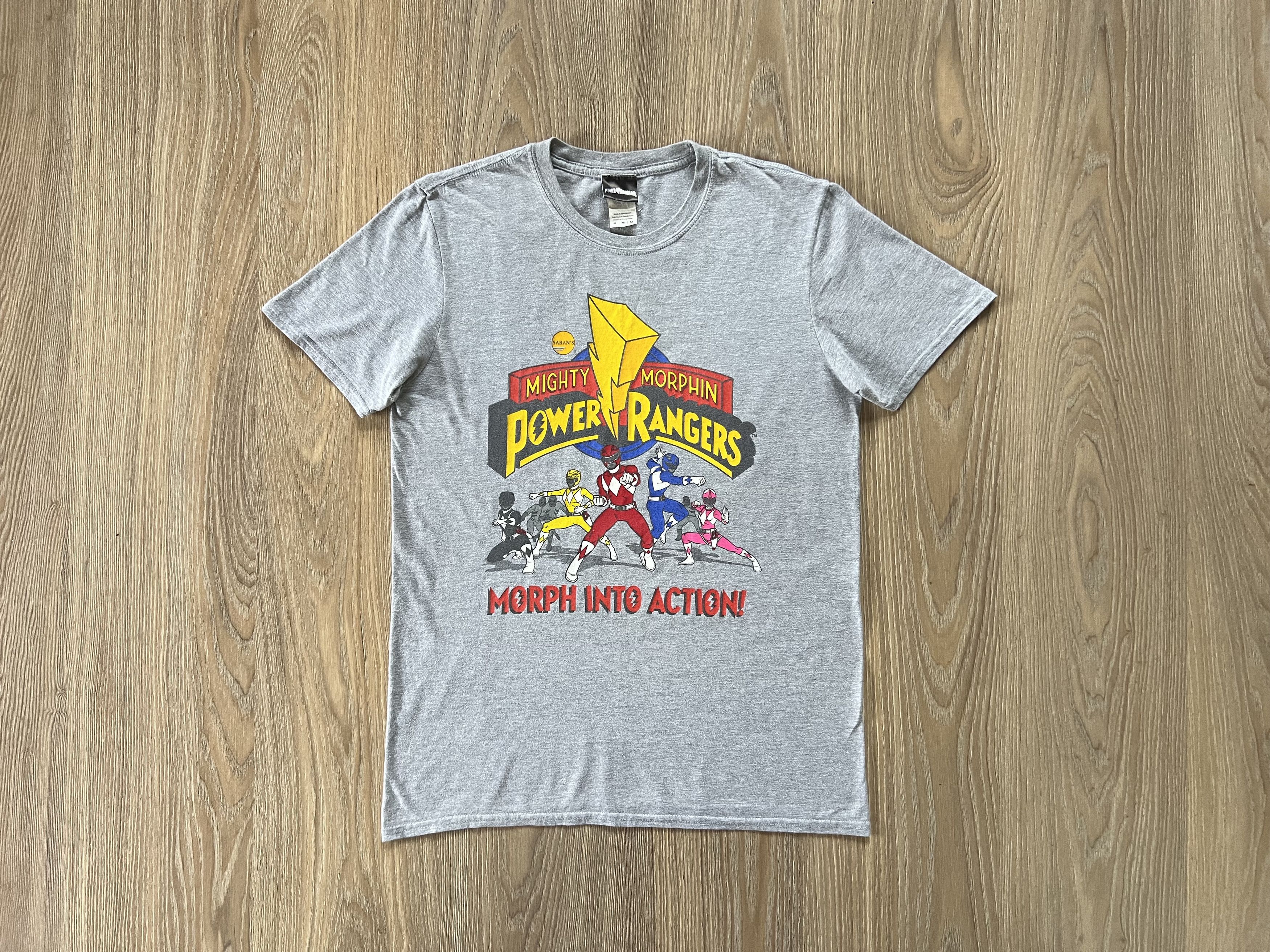 Power Rangers Mighty Moprhin Into Action T Shirt