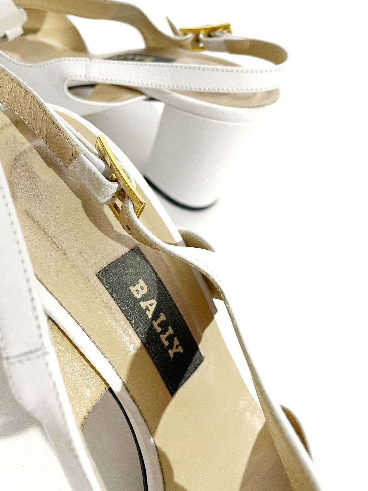Bally × Designer Bally White Mayenne Made In Italy Sandal Open Toe Size 37 Size US 7 / IT 37 - 8 Thumbnail