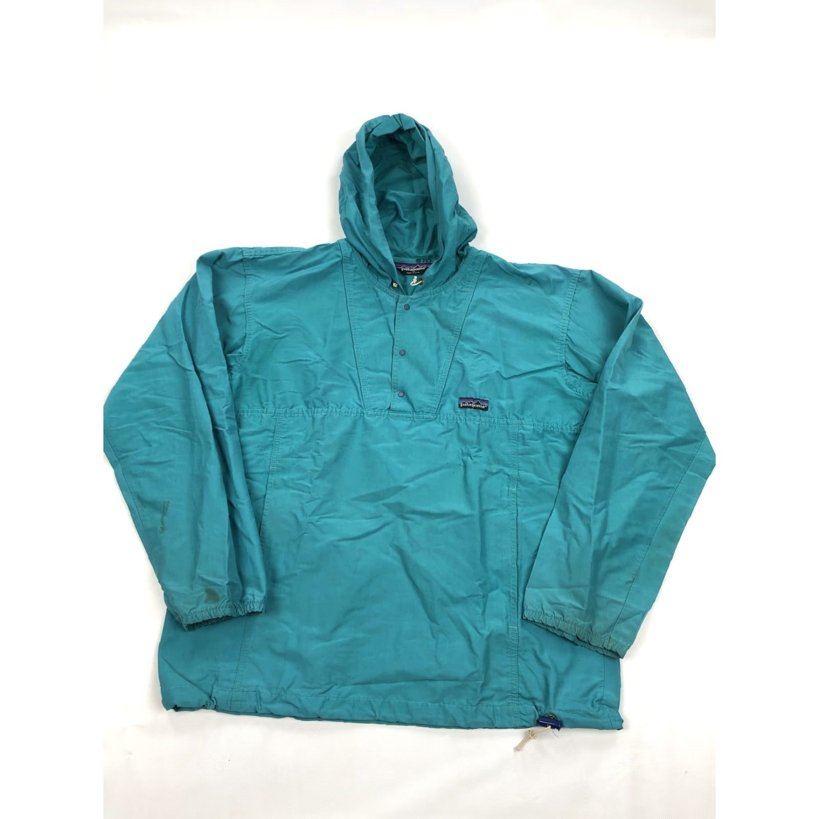 Patagonia VINTAGE Patagonia Anorak Jacket Mens M Teal Hooded Windbreaker USA 80s Outdoor Retro 90s Jacket Size US M / EU 48-50 / 2 - 2 Thumbnail