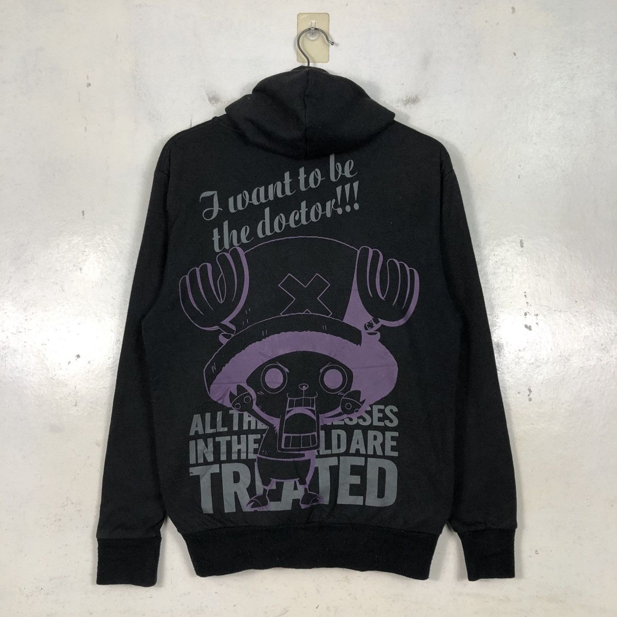 Japanese Brand 📌Cartoon Zipper Hoodie Mugiwara Pirates One Piece Big Logo Size US M / EU 48-50 / 2 - 10 Thumbnail