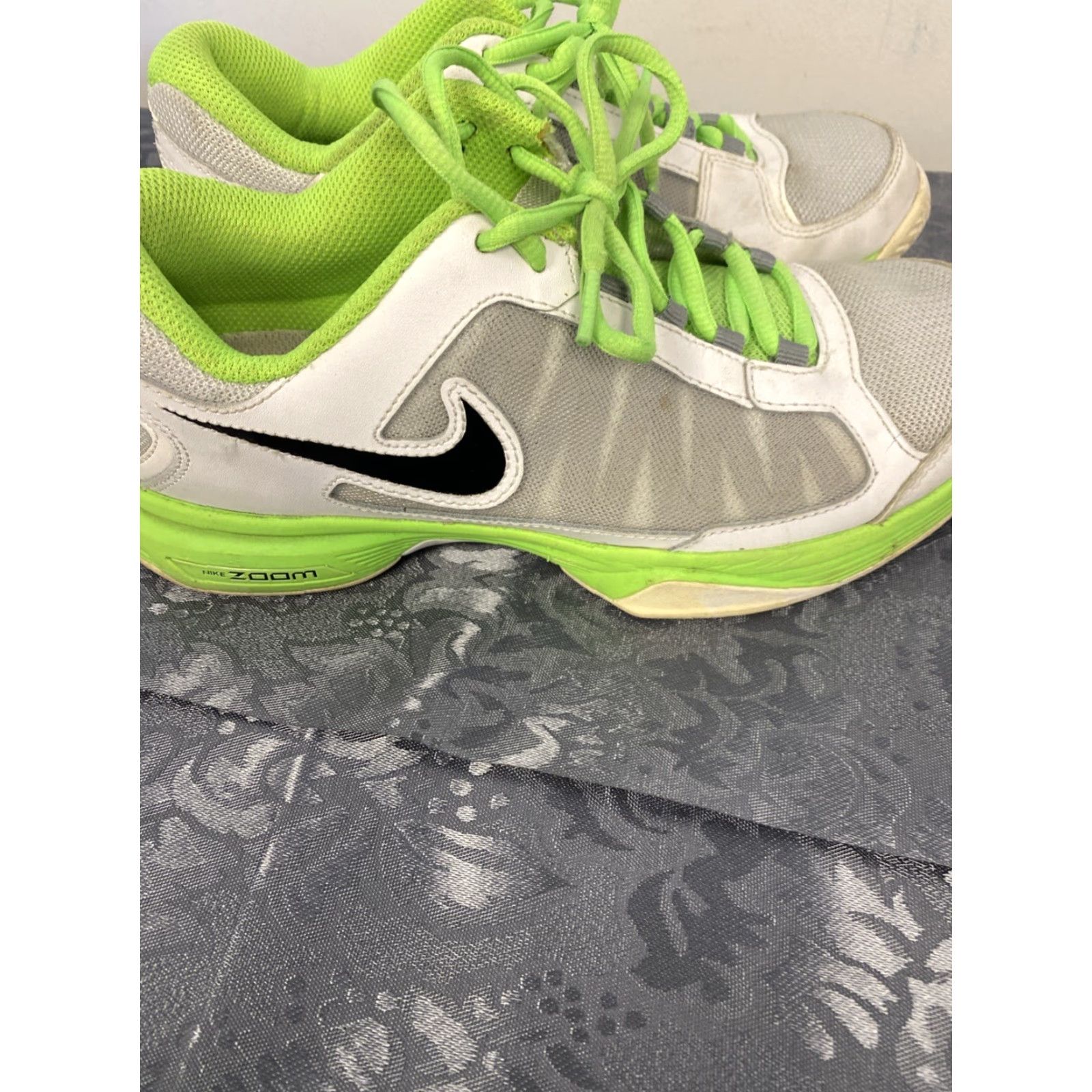 Nike NIKE Court Lite Women's Sneakers Low Top Lace-Up Athletic Shoes White/Green US Size 6.5 Size US 6.5 / IT 36.5 - 7 Thumbnail