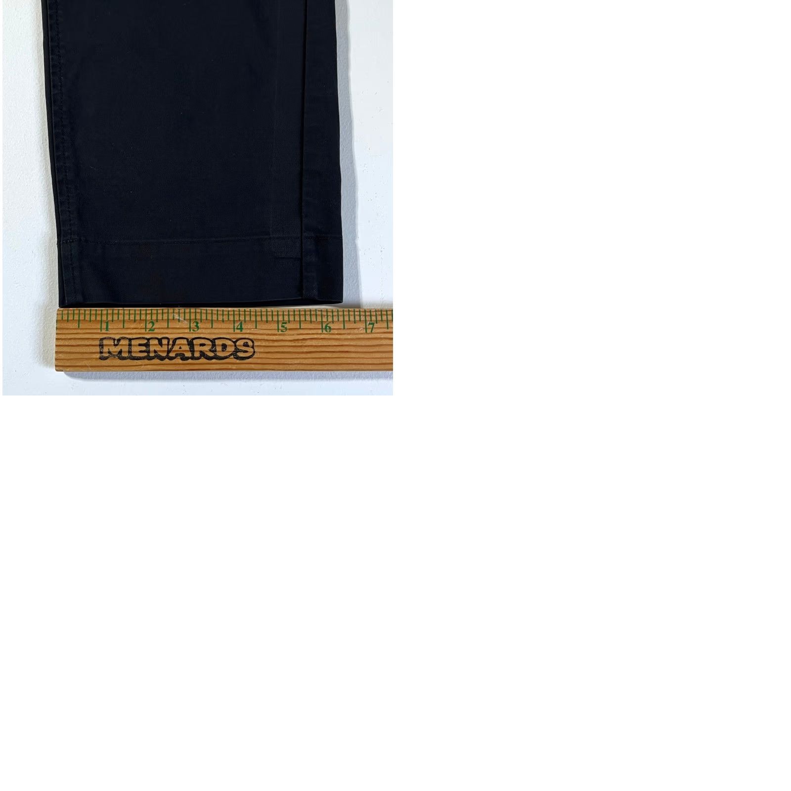 Vintage Kit and Ace Men's Chino Pants 34 Black Cotton Blend Stretch Flat Front Belt Loops Zip Inseam 32 Regular Straight Pockets City Preppy Style Men’s Pants Size US 34 / EU 50 - 10 Thumbnail