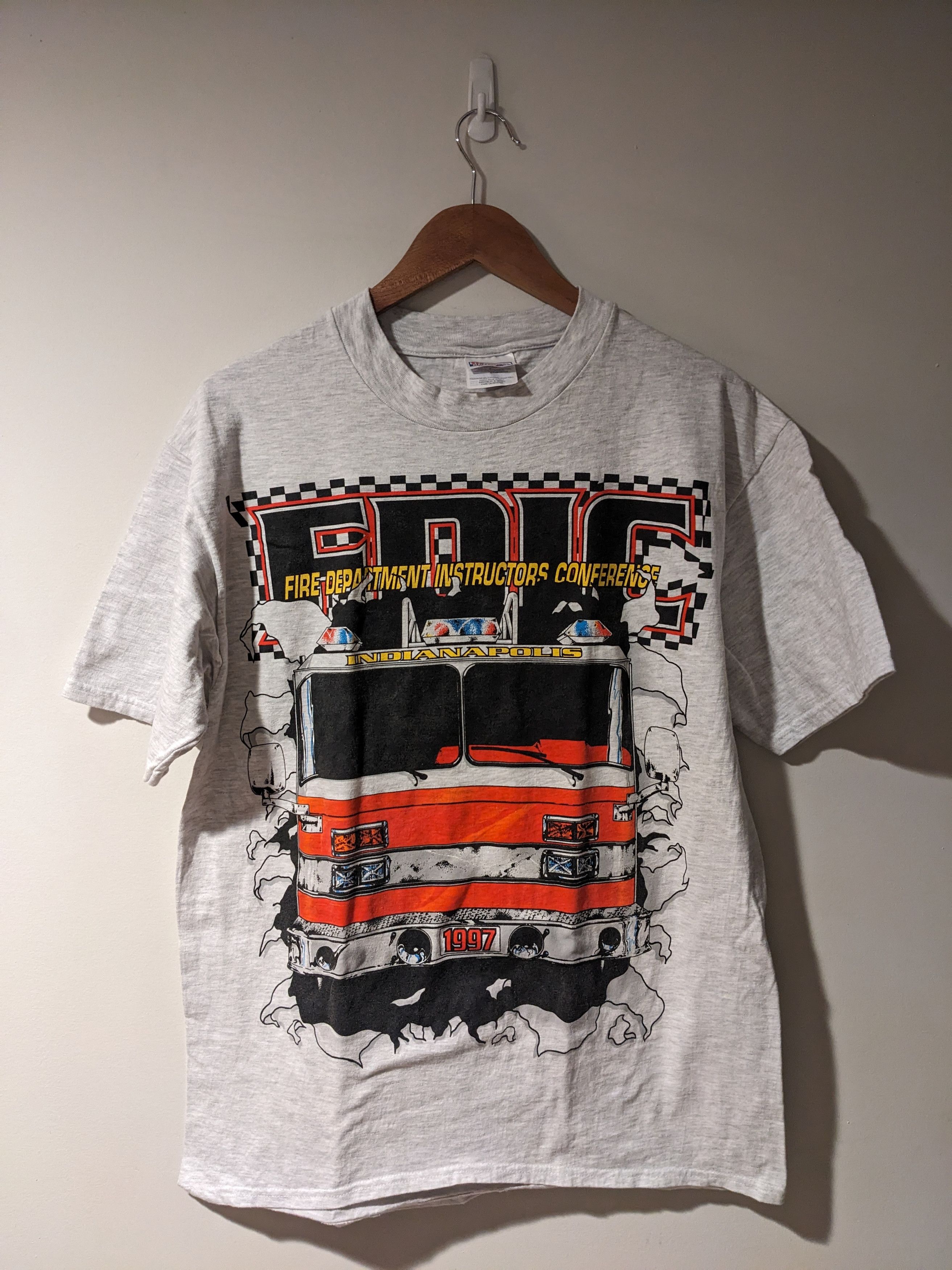 Other Vintage 1997 Fire Fighter Department Instructors T-Shirt Size US L / EU 52-54 / 3 - 1 Thumbnail