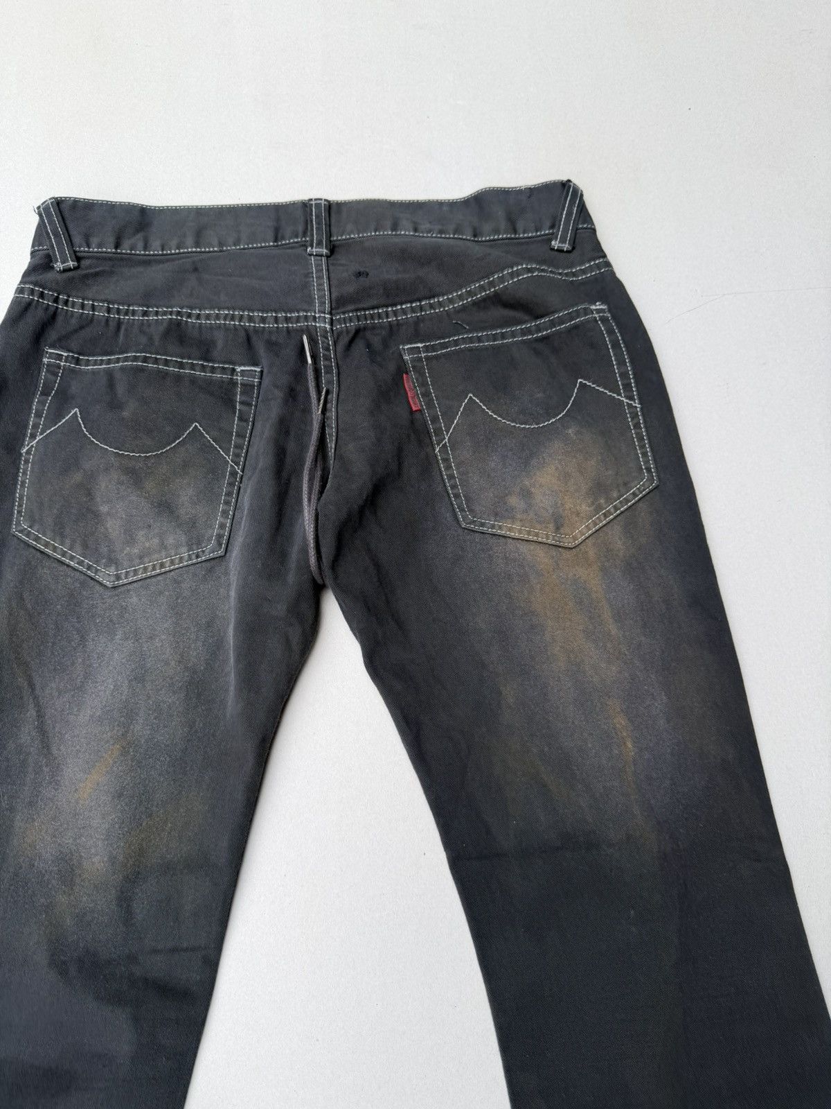 Japanese Brand Tornado Mart Lace up flare pants Size US 29 - 6 Thumbnail