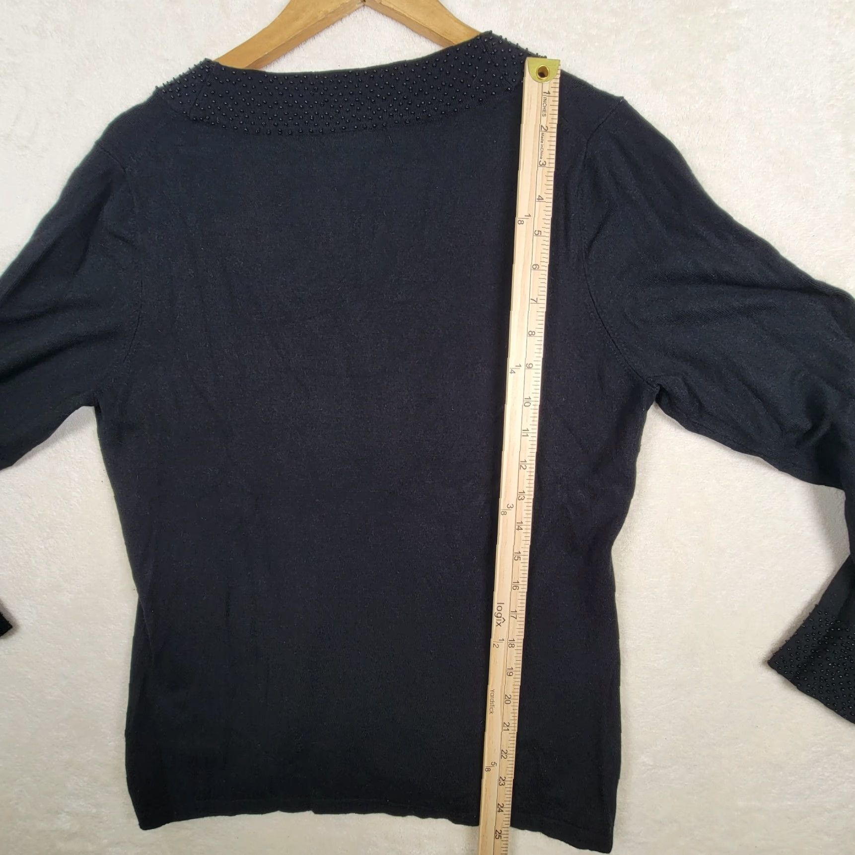Charter Club Vintage? No — CHARTER CLUB Sweater Womens XL Pullover Black Luxury V Neck Size XL / US 12-14 / IT 48-50 - 7 Thumbnail