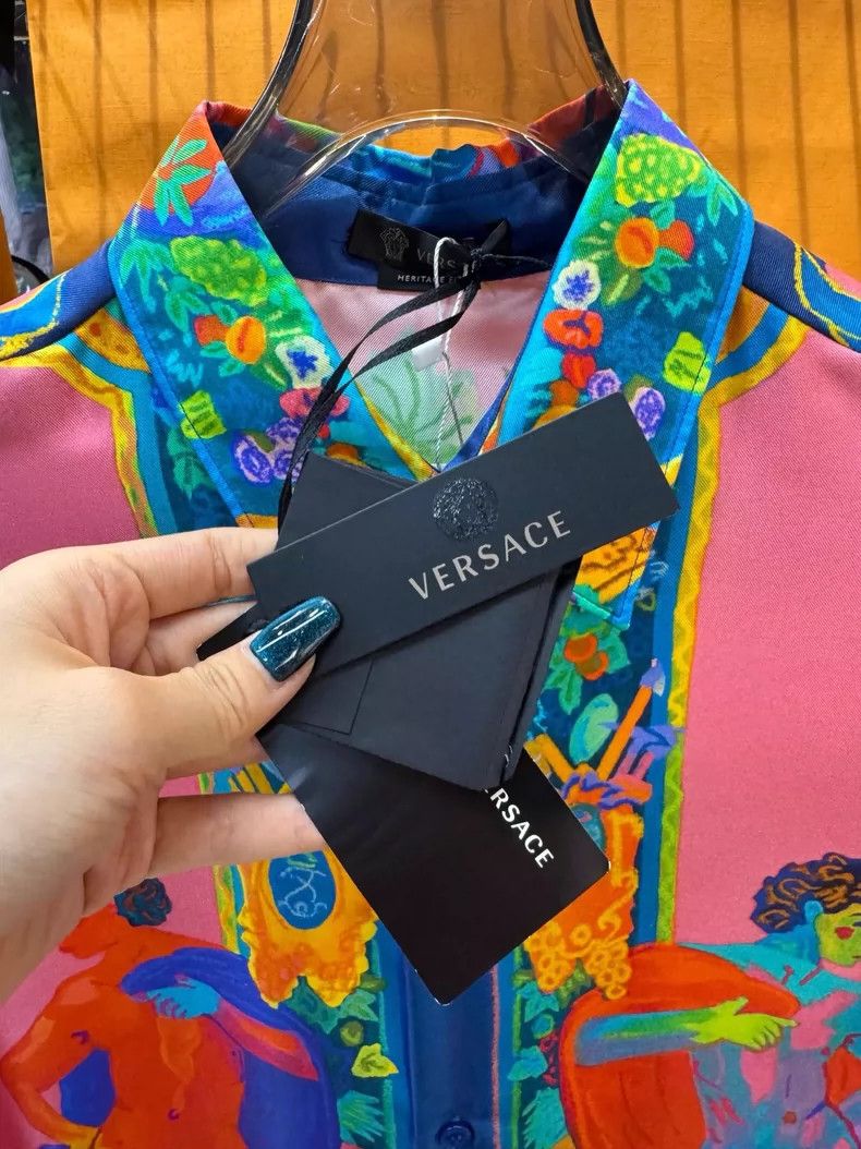 Versace Versace Baroque long-sleeved shirt coat Size M / US 6-8 / IT 42-44 - 2 Thumbnail