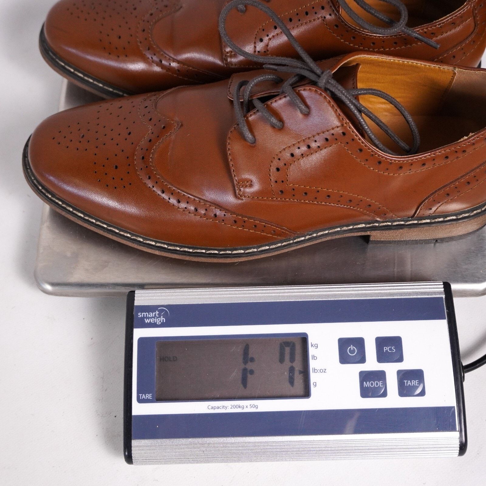 Other Borell Oxford Lace Up Dress Shoes Men Size 6M Brown Orange Size US 6 / EU 39 - 13 Thumbnail