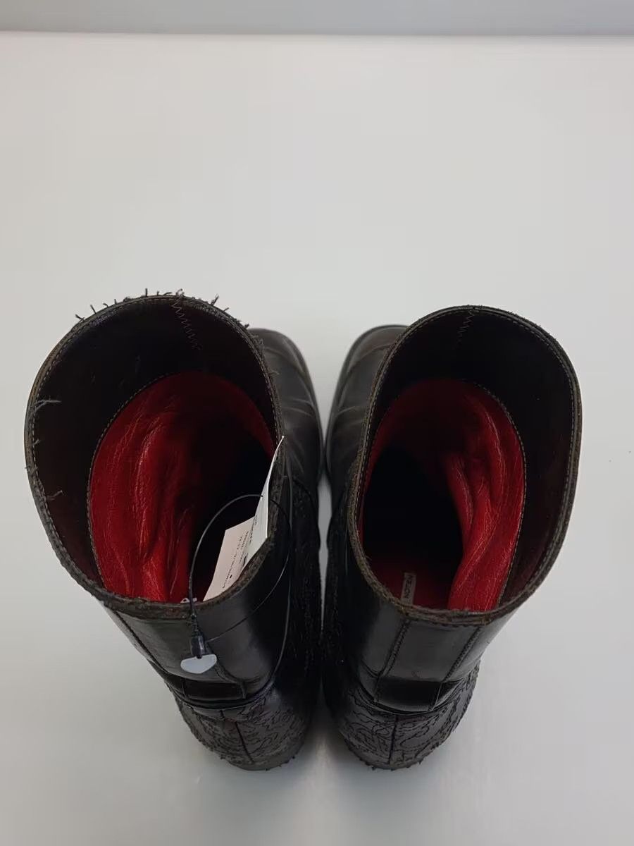 Dries Van Noten Stitch Patter Leather Boots Size US 5.5 / IT 35.5 - 3 Thumbnail