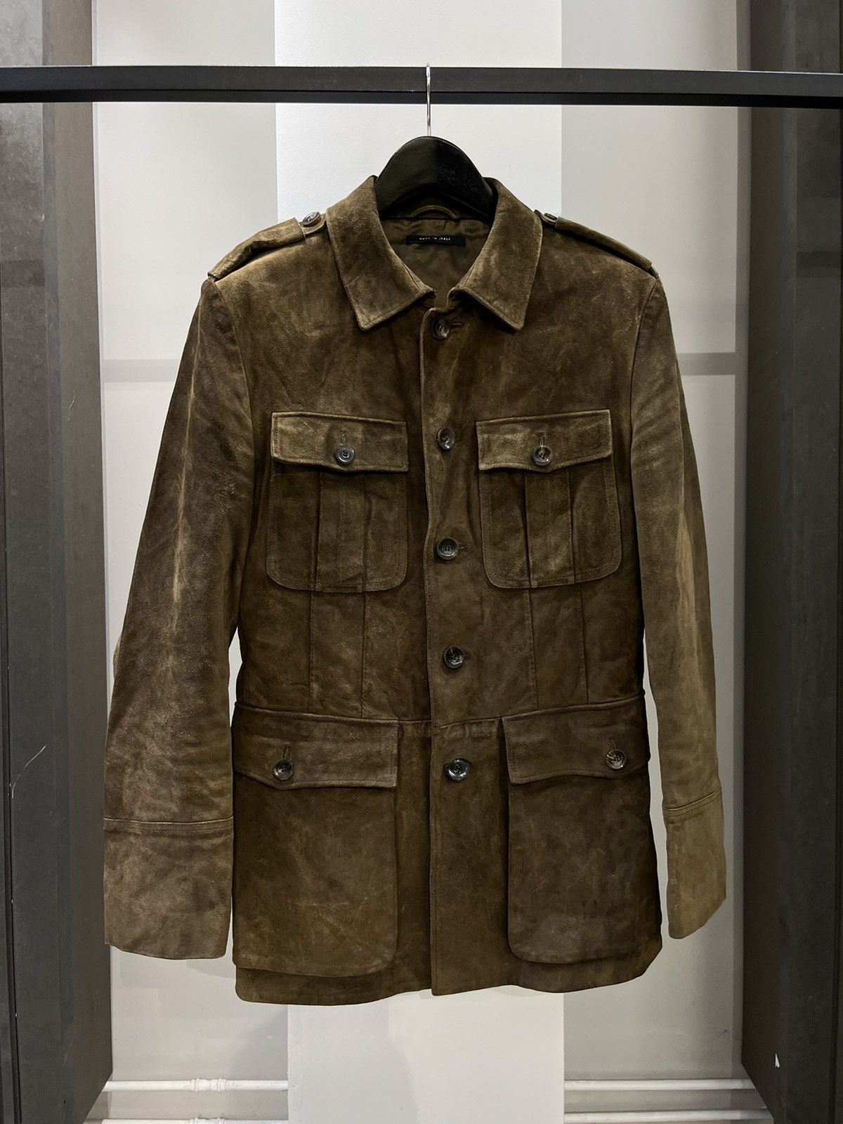Gucci × Tom Ford Gucci Tom Ford Suede Safari Jacket | Grailed