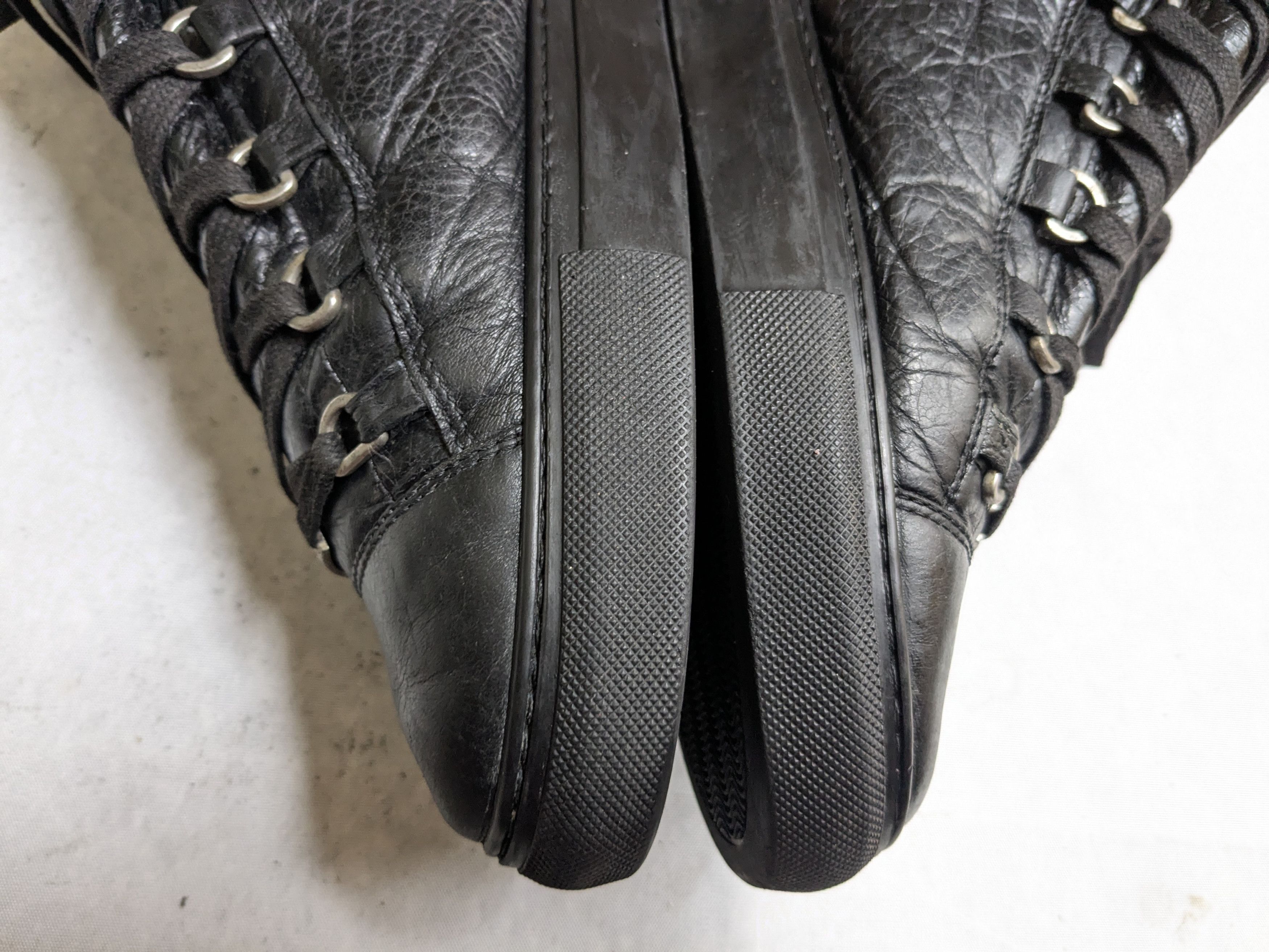 Balenciaga Balenciaga Arena Black 12 Leather High Tops Lace Up Size US 12 / EU 45 - 11 Thumbnail