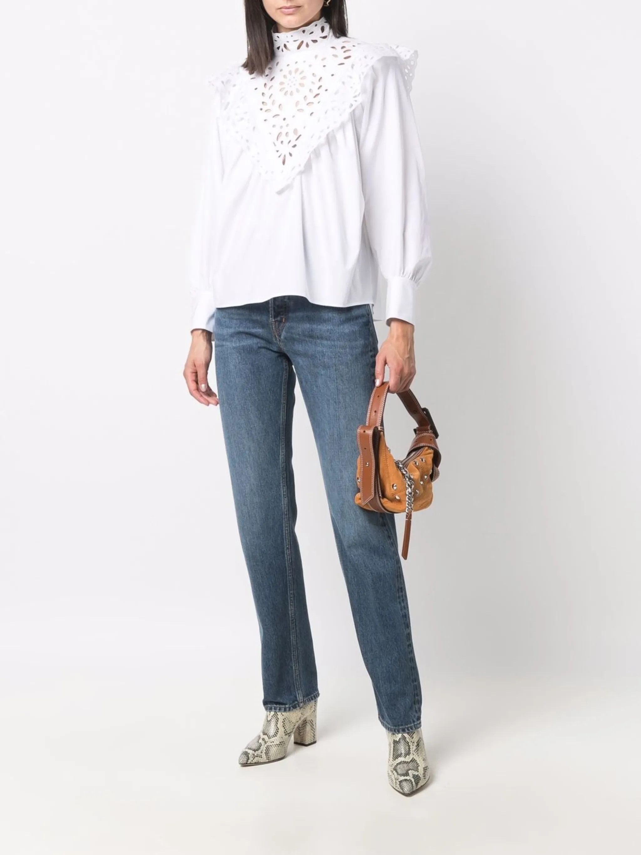 Chloe o1y0825 Denim Pant in Blue Size 28" / US 6 / IT 42 - 5 Thumbnail