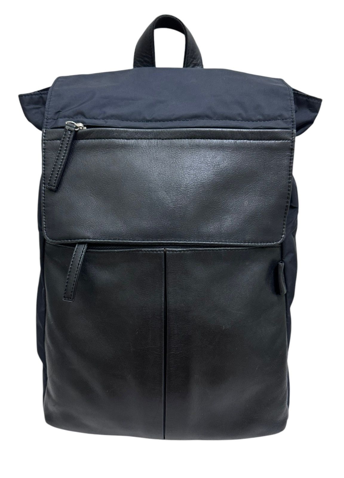 Japanese Brand RARE ‼️ Yohji Yamamoto y’s Leather Black Backpack Size ONE SIZE - 1 Thumbnail