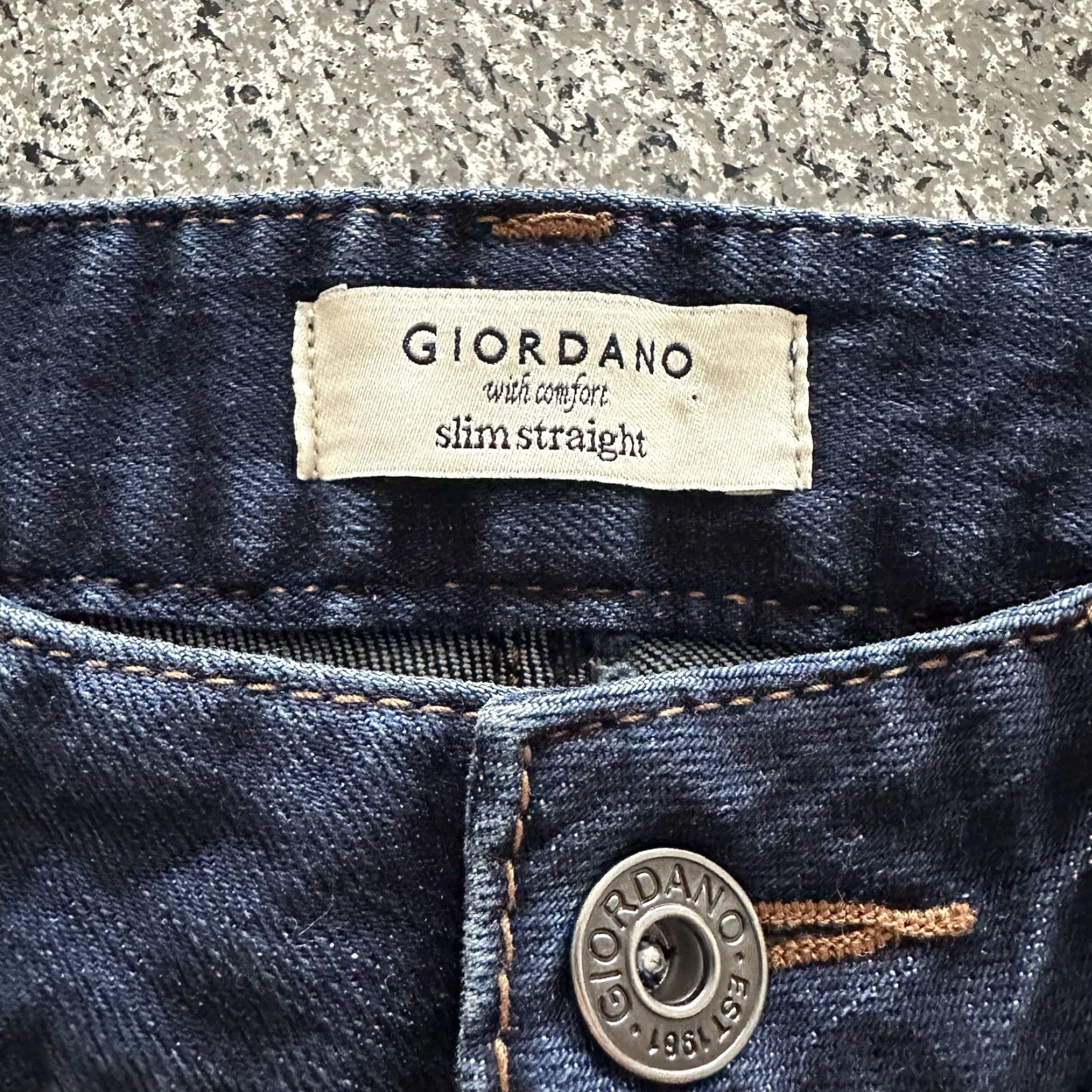 Denime Giordano Jeans Women’s Size 26 Slim Straight Dark Wash Stretch Denim Size 26" / US 2 / IT 38 - 6 Thumbnail