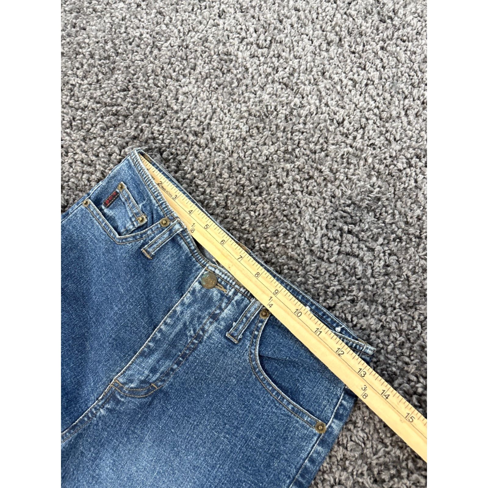 Vintage VINTAGE Mudd Jeans Womens 26x26 Mid Rise Bootcut Cheetah Lace 90s Jeans Womens 26 Blue Size 26" / US 2 / IT 38 - 5 Thumbnail