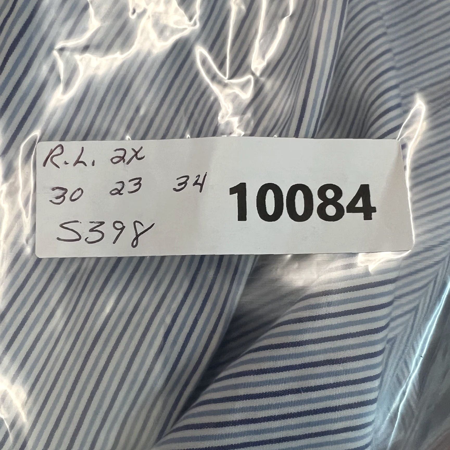 Ralph Lauren Ralph Lauren Blake Striped Button-Down Shirt Mens 2XL Blue Long Sleeve Regular Fit Size US XXL / EU 58 / 5 - 7 Thumbnail