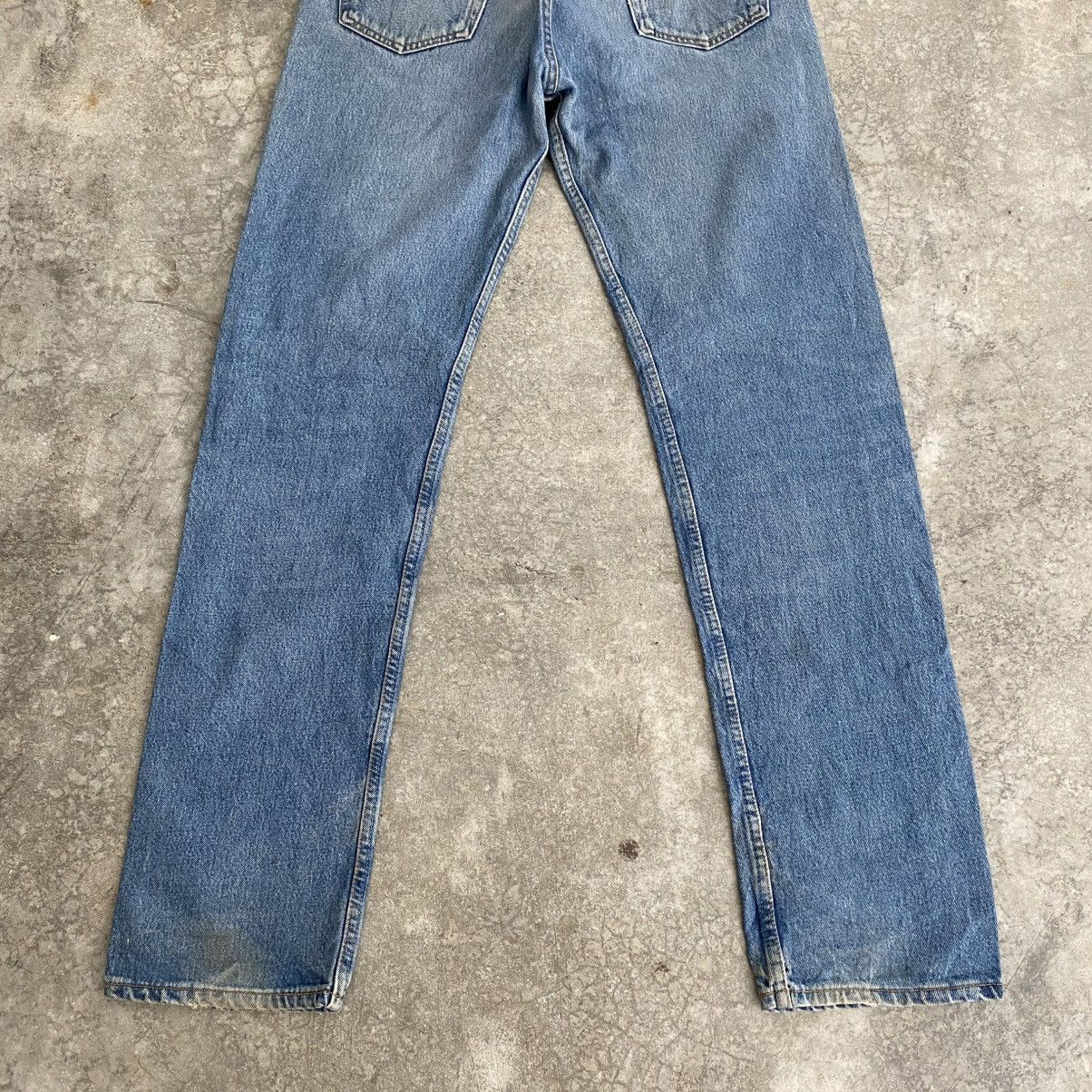 Levi's Size 32x34.5 Vintage 1998 Levis 501 Faded Blue Denim Jeans Size US 32 / EU 48 - 11 Thumbnail