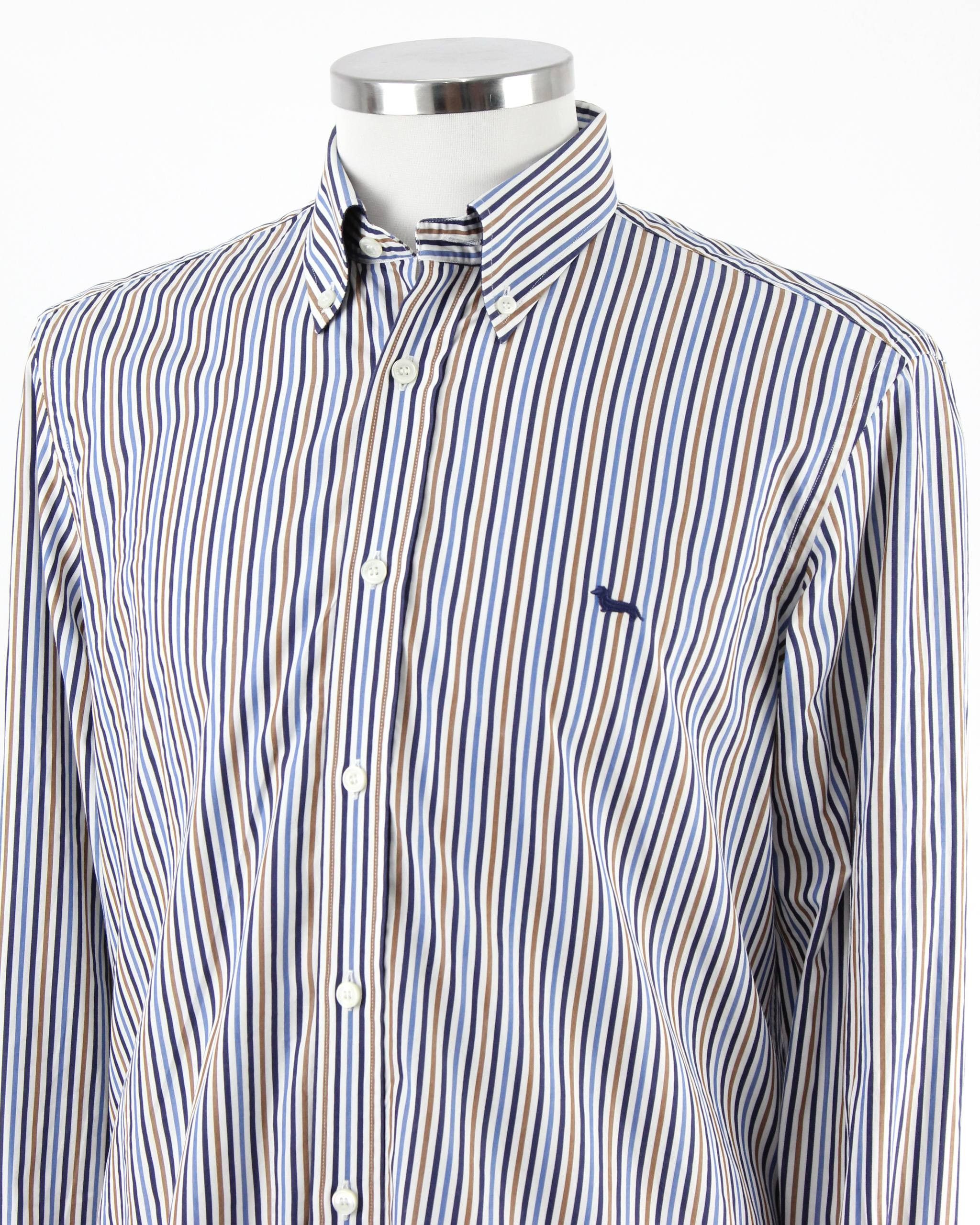 Harmont & Blaine HARMONT&BLAINE Striped shirt with logo Size US XL / EU 56 / 4 - 4 Thumbnail