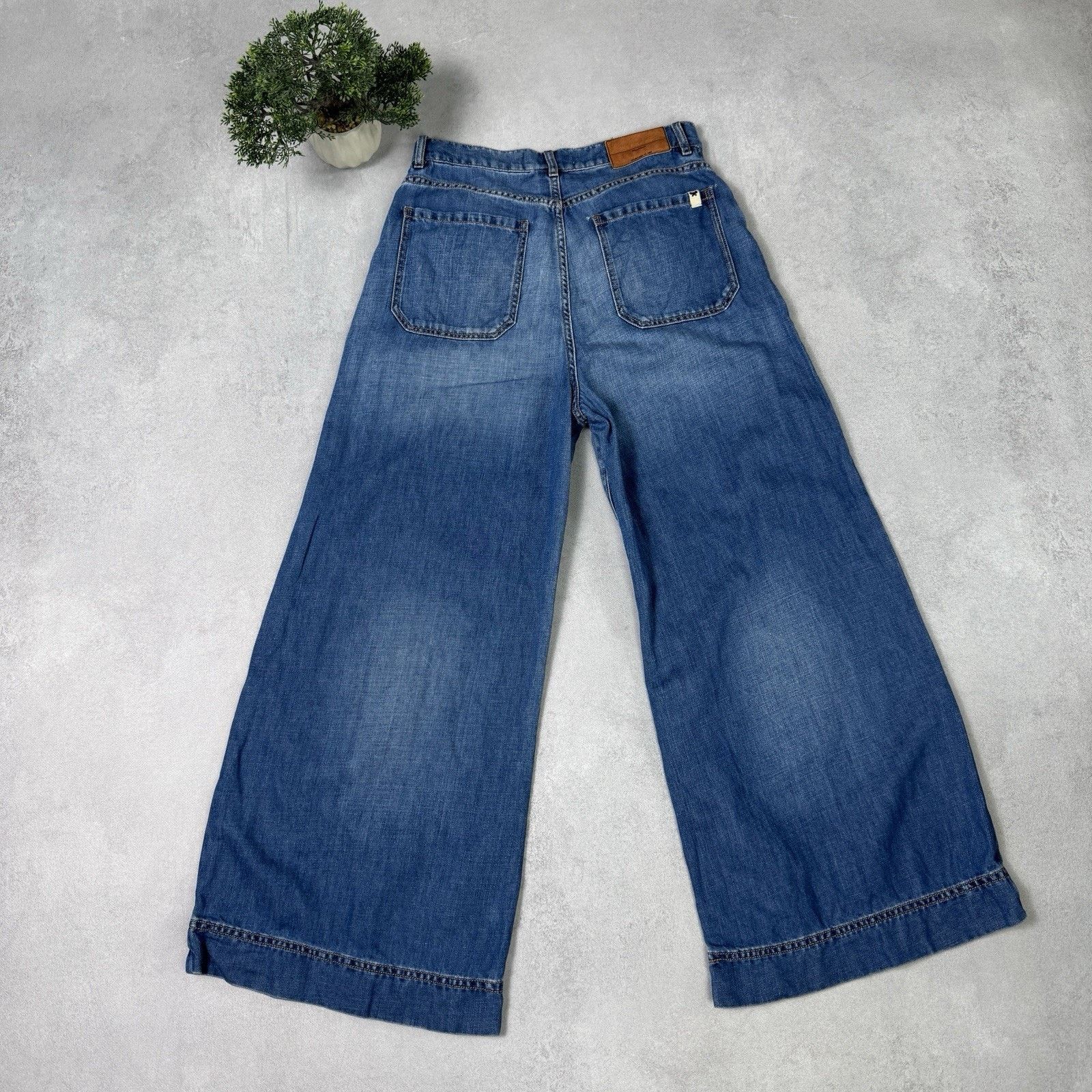 Weekend Max Mara Weekend Max Mara Flared Jeans mit 5-Pocket Size US 10 Blue Size 32" / US 10 / IT 46 - 15 Thumbnail