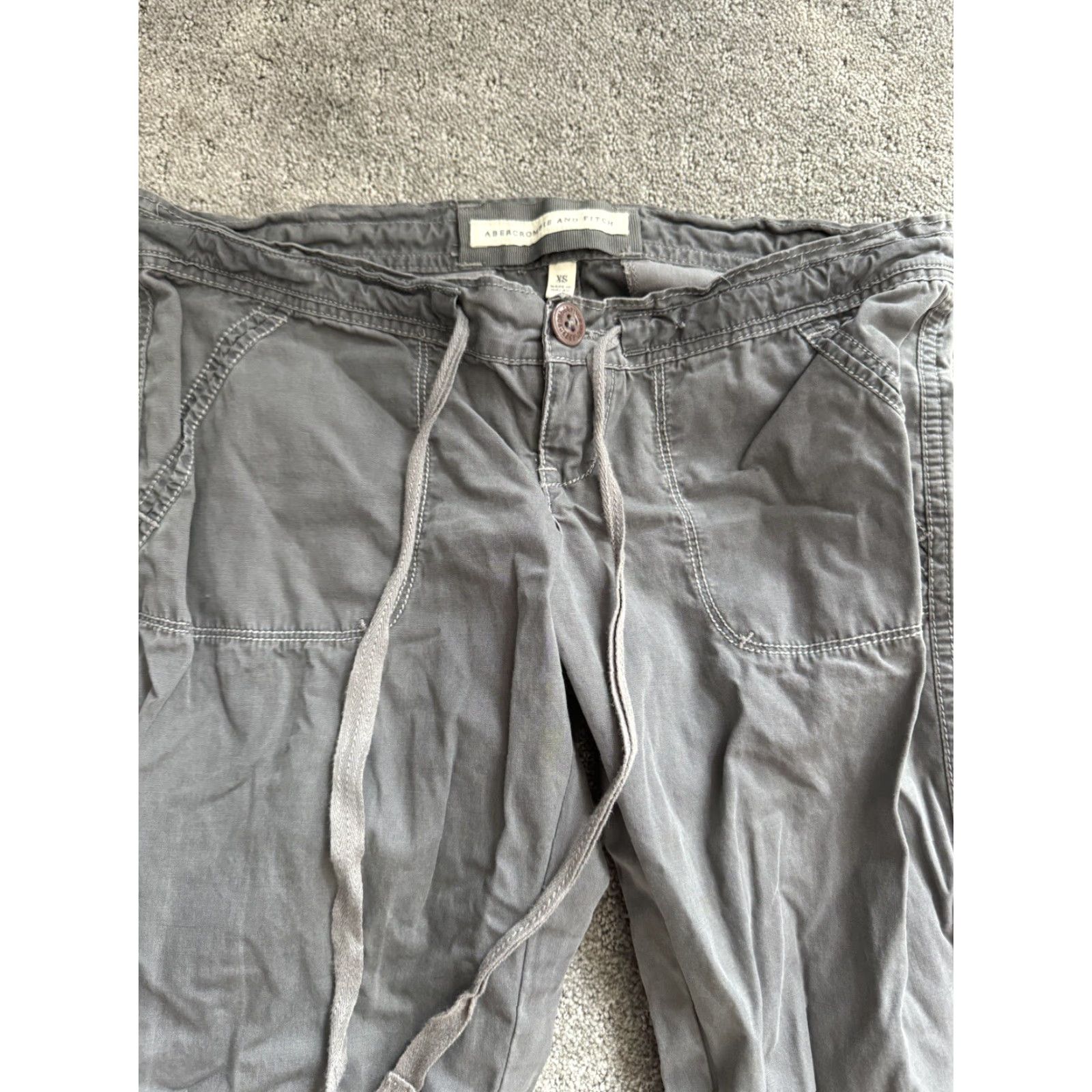 Abercrombie & Fitch VINTAGE Abercrombie & Fitch Womens Bootcut Pants XS Gray Size XS Bootcut Womens Size 26" / US 2 / IT 38 - 2 Thumbnail