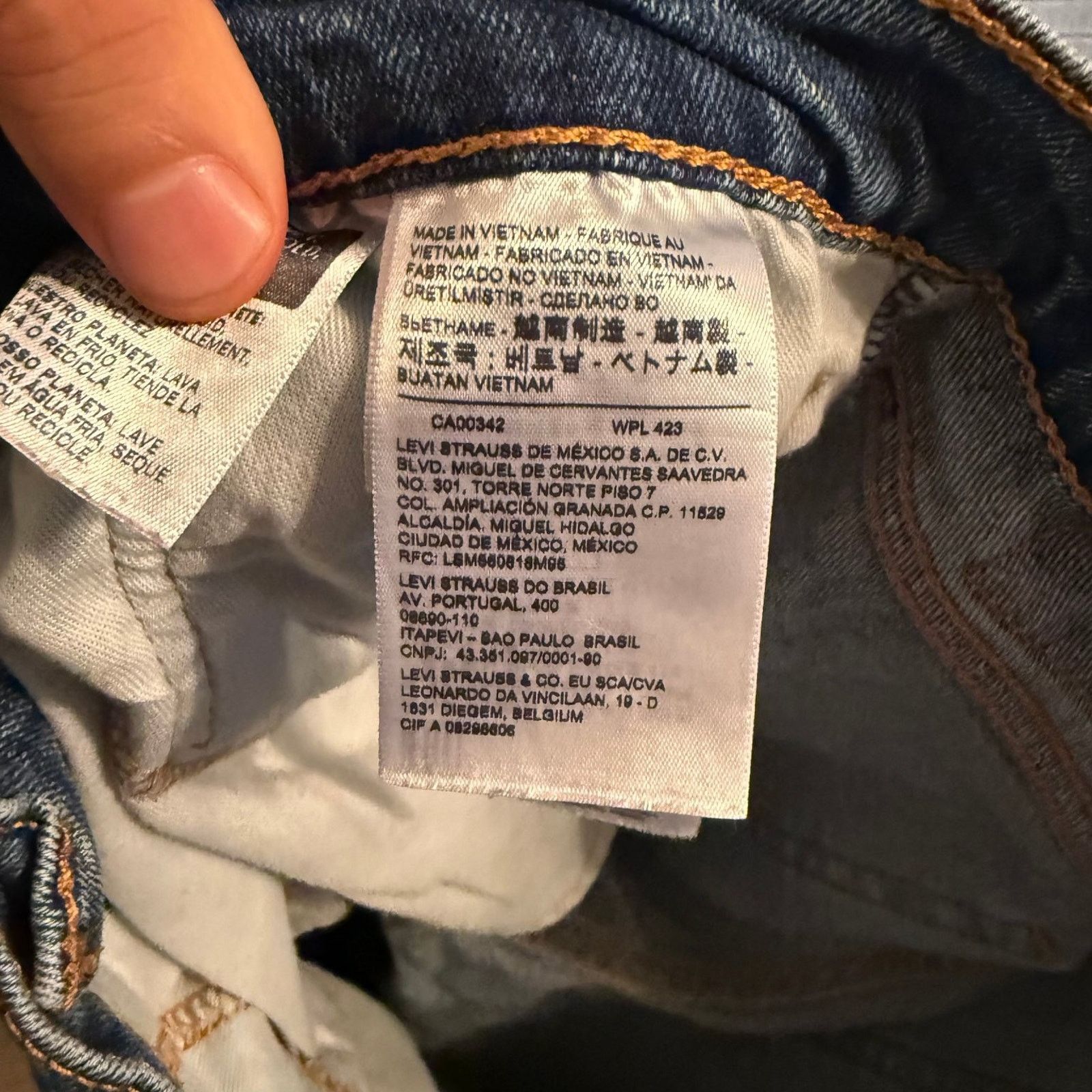 Levi's Levi's 512 Men's Jeans Blue Denim Slim Tapered Fit 32x32 Size US 32 / EU 48 - 7 Thumbnail
