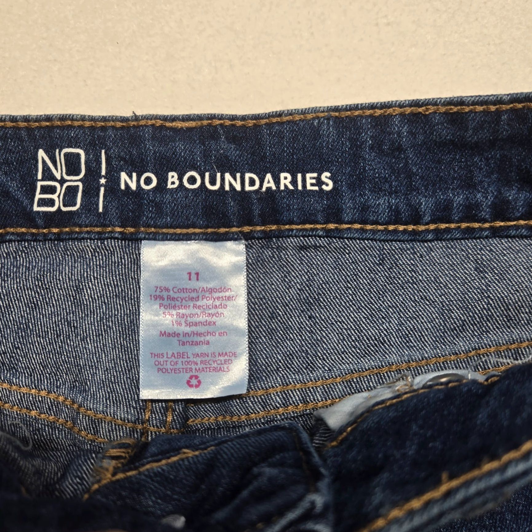 Vintage No Boundaries Jeans Denim Pants Adult Women's Size 11 Dark Wash Womens Size 32" / US 10 / IT 46 - 3 Thumbnail
