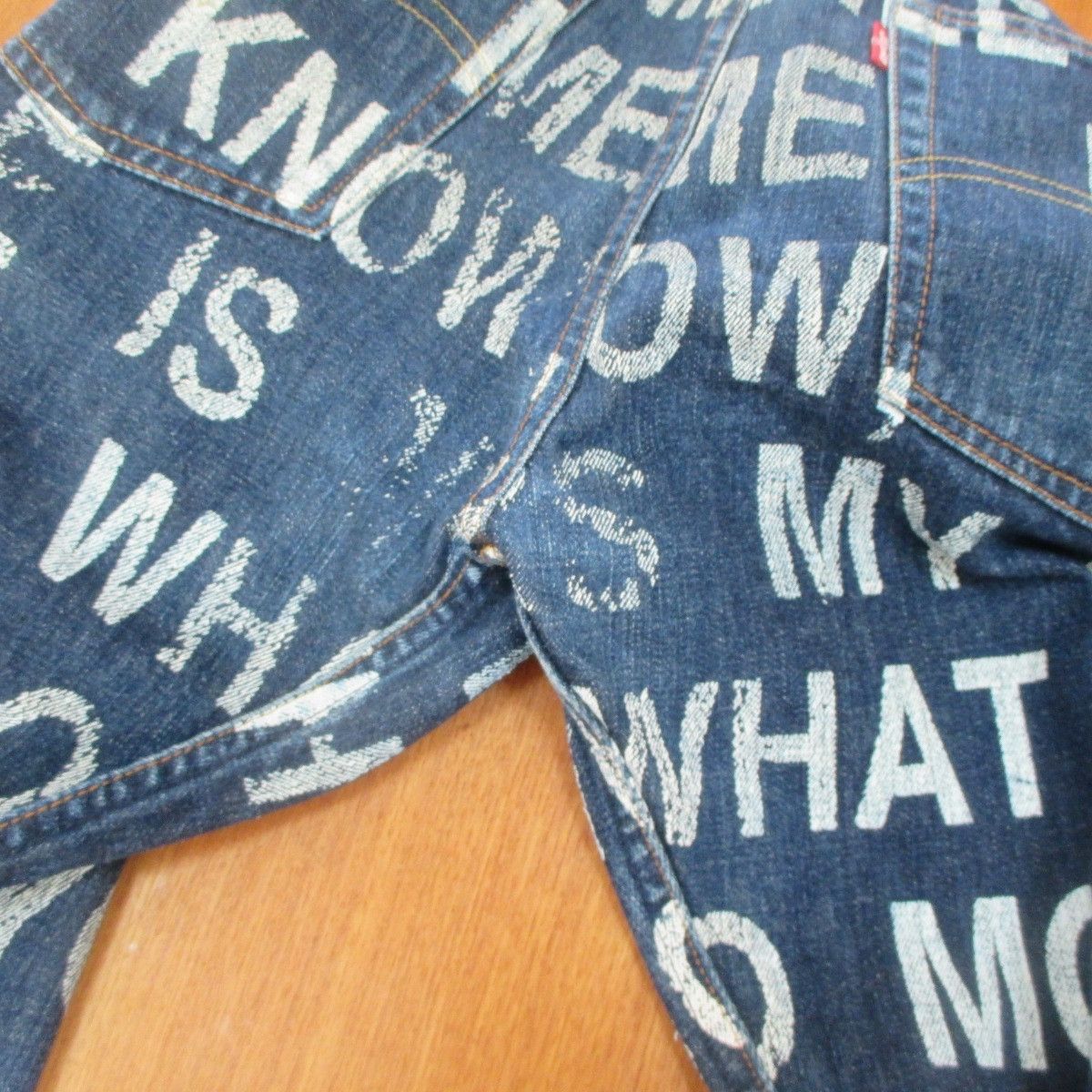 Junya Watanabe SS02 Full Print Poem Denim Size US 34 / EU 50 - 4 Thumbnail