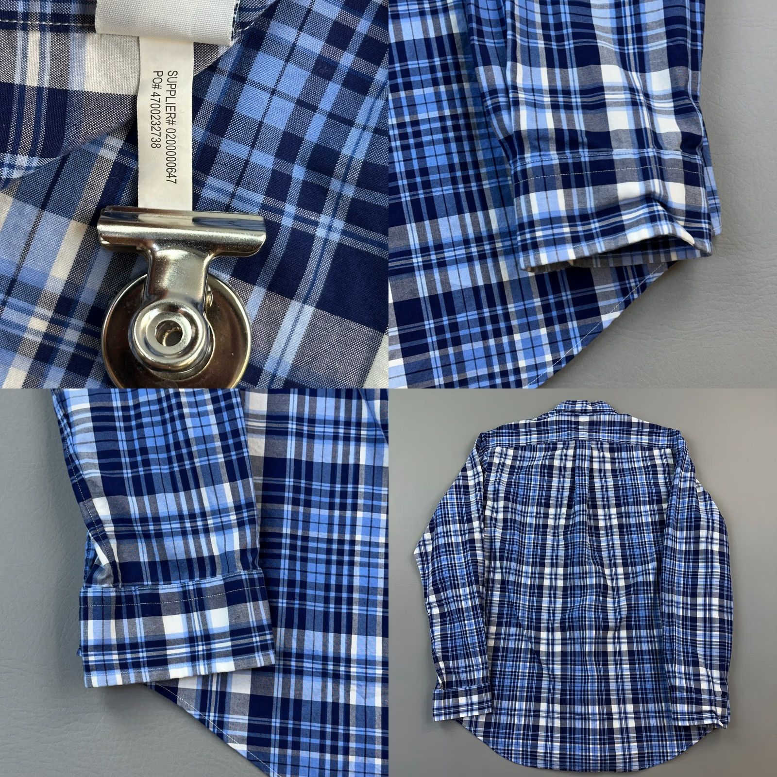 Ralph Lauren Ralph Lauren Shirt Mens Large Blue Plaid Oxford Long Sleeve Button Down Preppy Size US L / EU 52-54 / 3 - 8 Thumbnail
