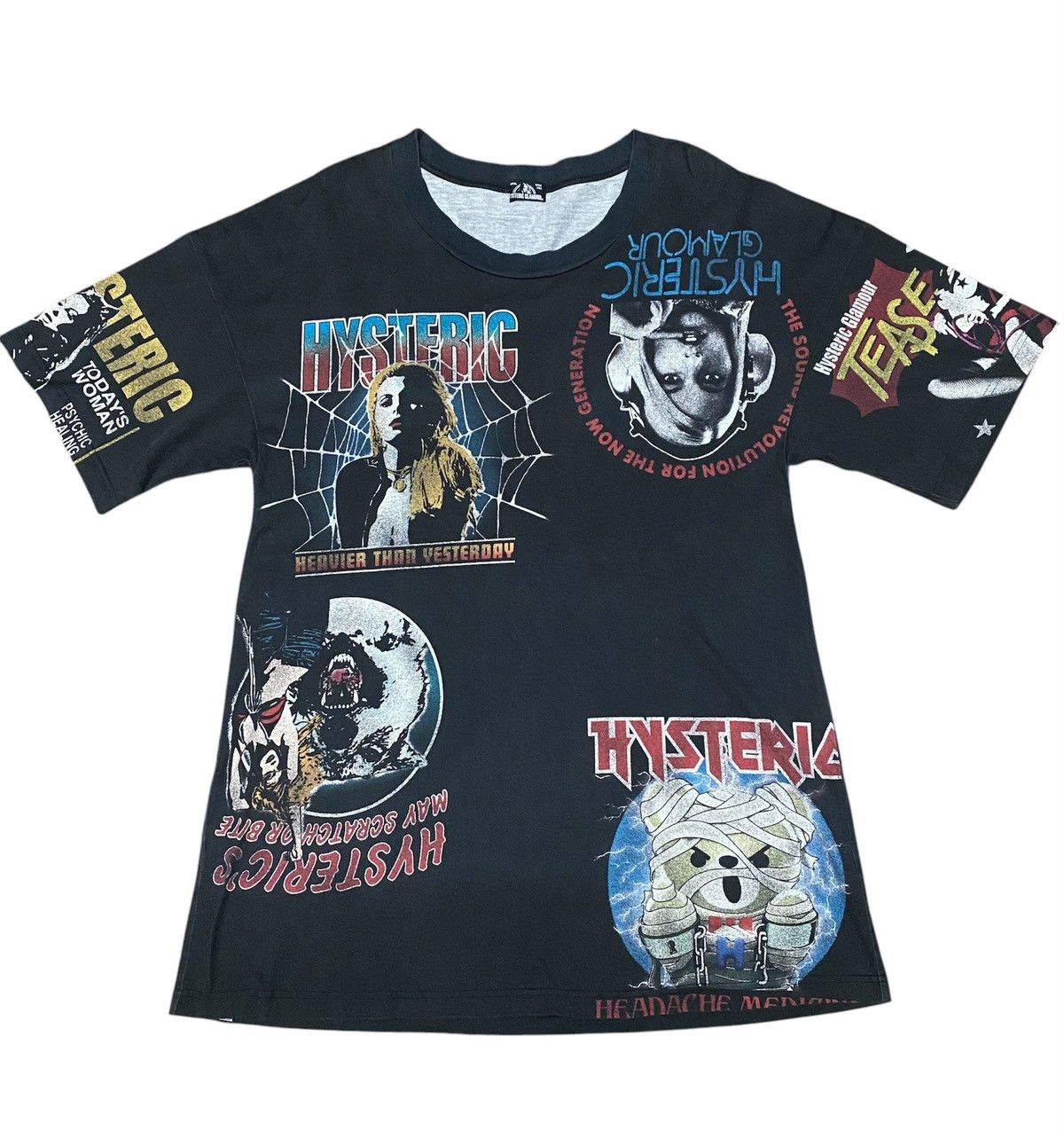 Hysteric Glamour Supreme Green Skull Full Print Skeleton T-shirt