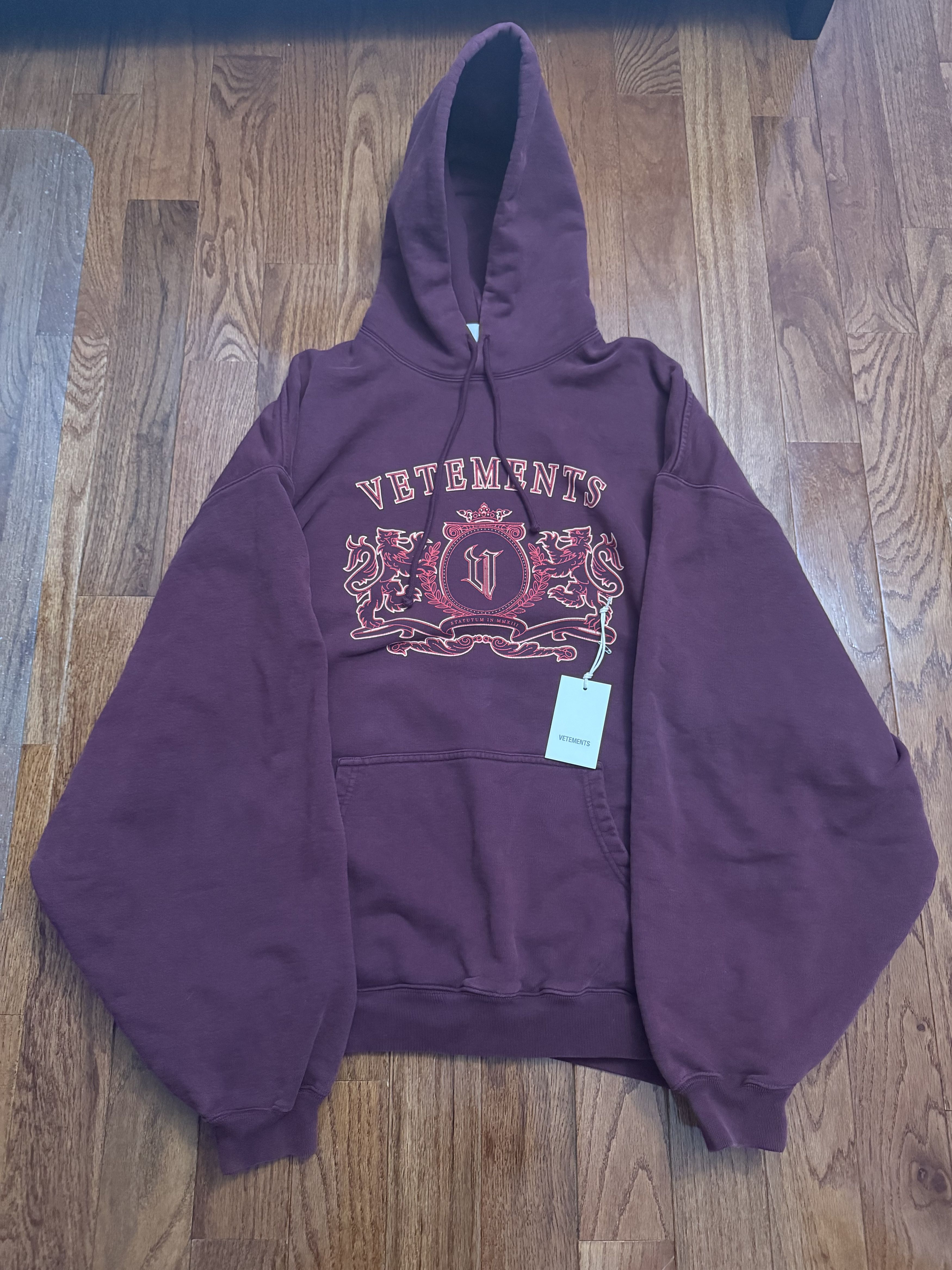 Vetements Vetements Red Royal Hoodie Size US M / EU 48-50 / 2 - 2 Thumbnail