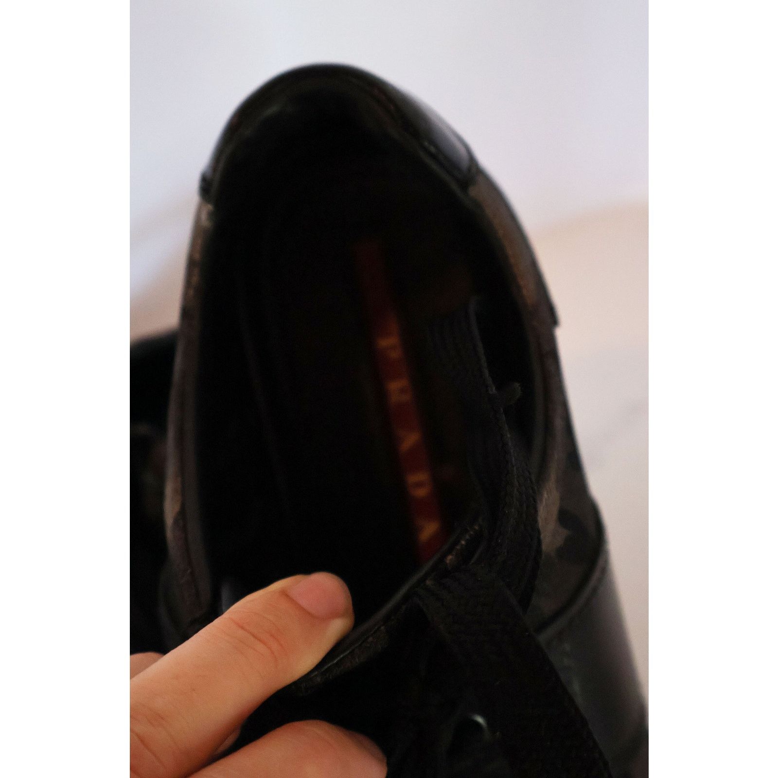 Prada Vintage PRADA Y2K Canvas + Leather Camouflage Sneakers Size US 8 / IT 38 - 7 Thumbnail