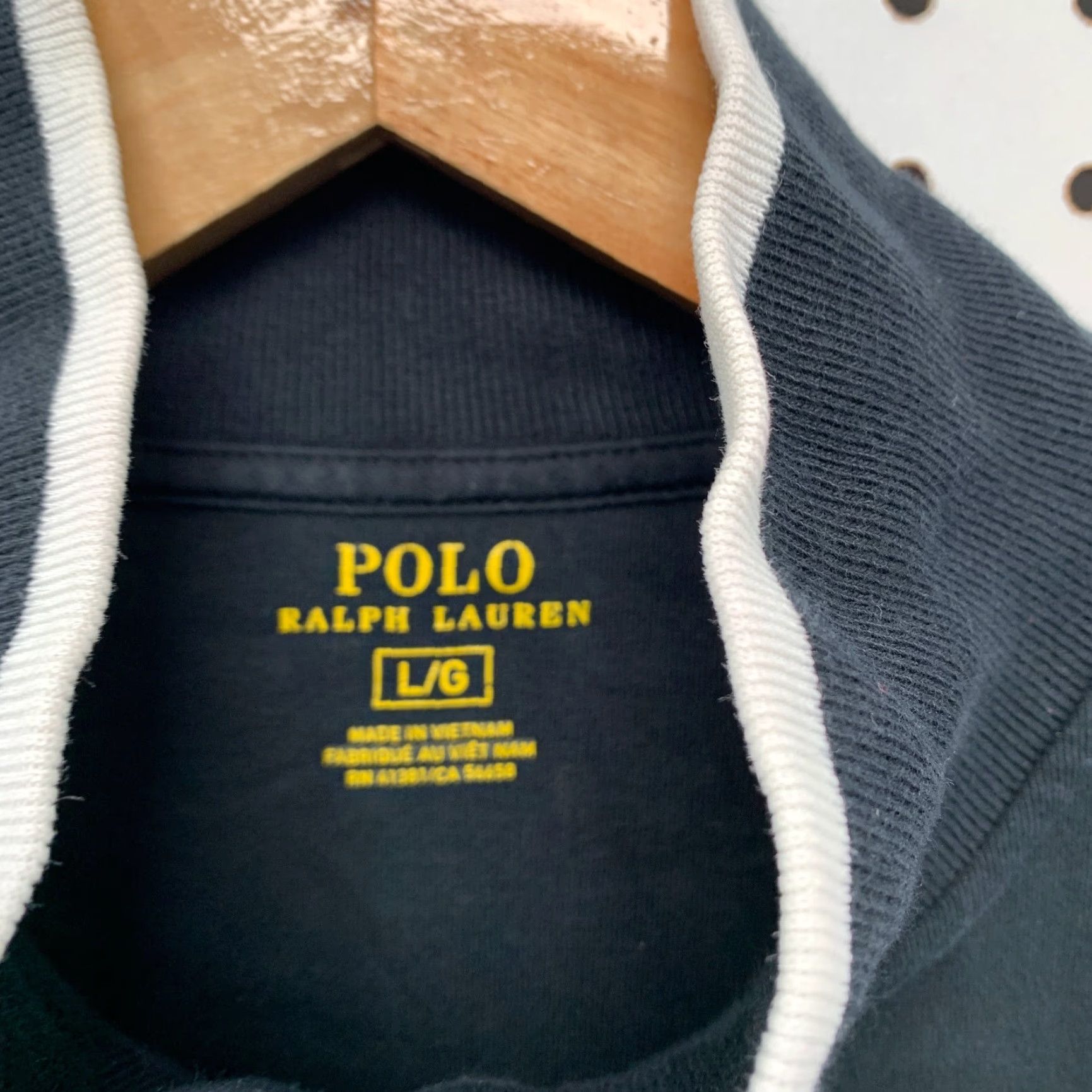 Polo Ralph Lauren Polo Ralph Lauren Track Jacket Mens Large Black White Pony Zip Preppy Size US L / EU 52-54 / 3 - 7 Thumbnail