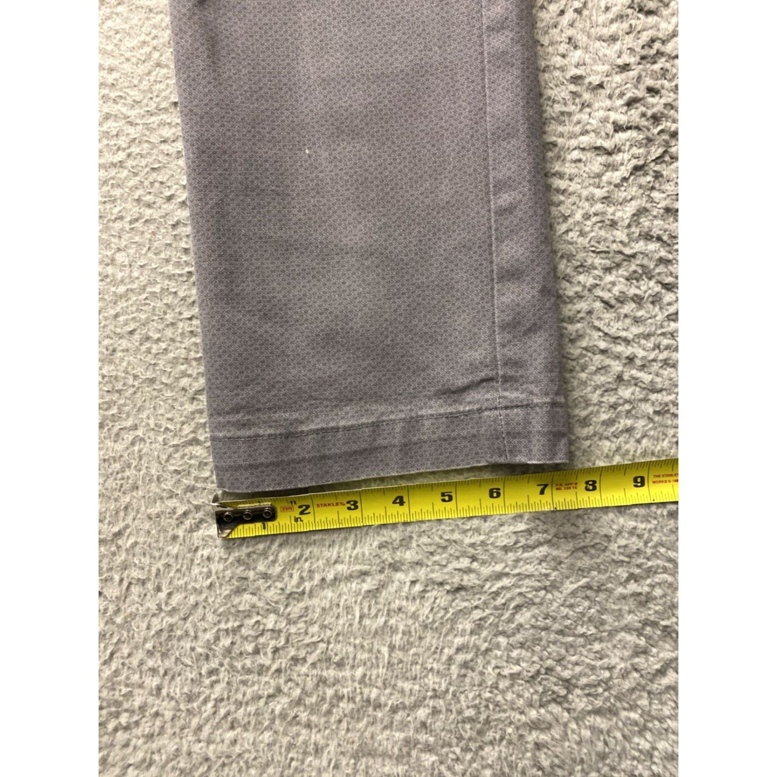 Banana Republic Banana Republic Pants Mens 35x34 Light Gray Straight Fit Chino 5-Pocket Zip Front Flat Front Cotton Elastane Vintage No Size US 35 - 6 Thumbnail