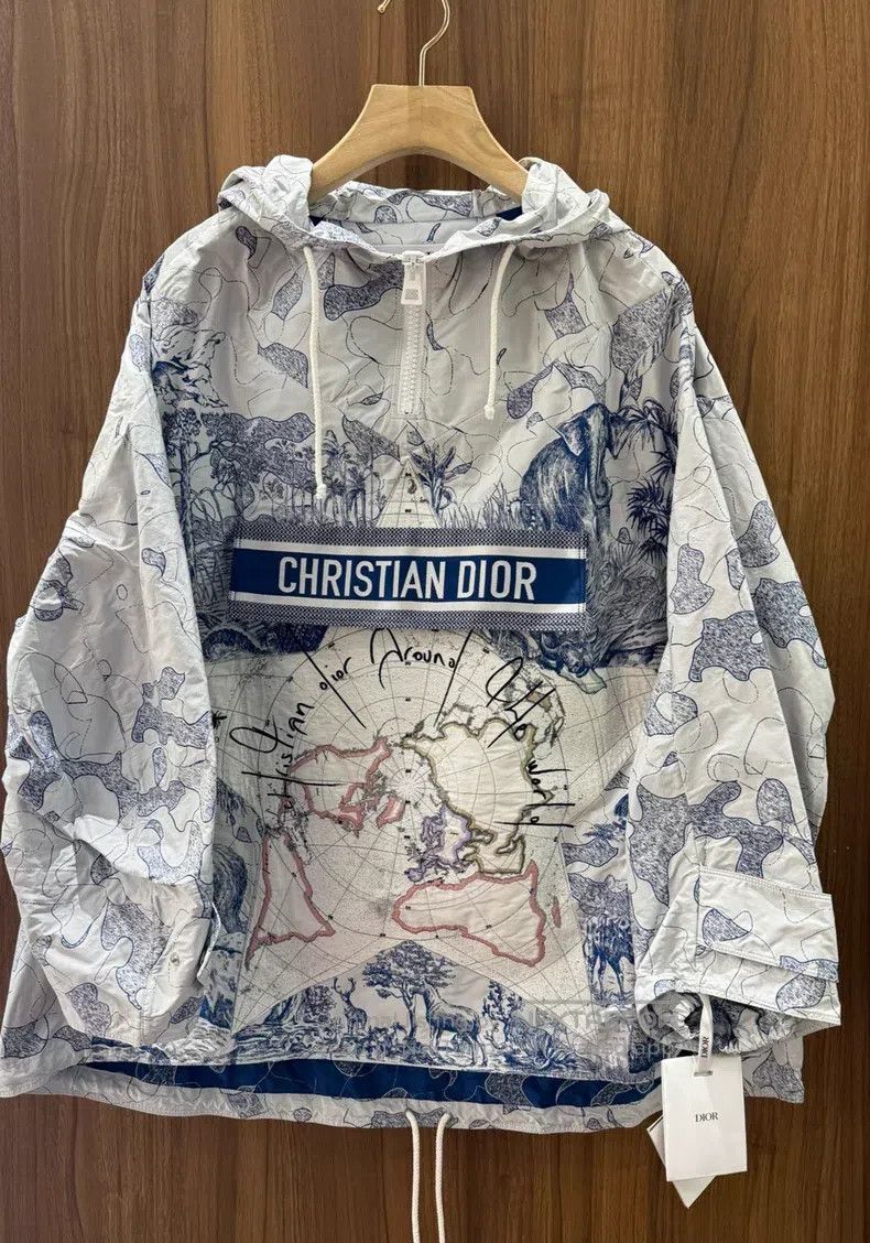 Dior Dior Map printed hooded windbreaker Size XS / US 0-2 / IT 36-38 - 1 Thumbnail