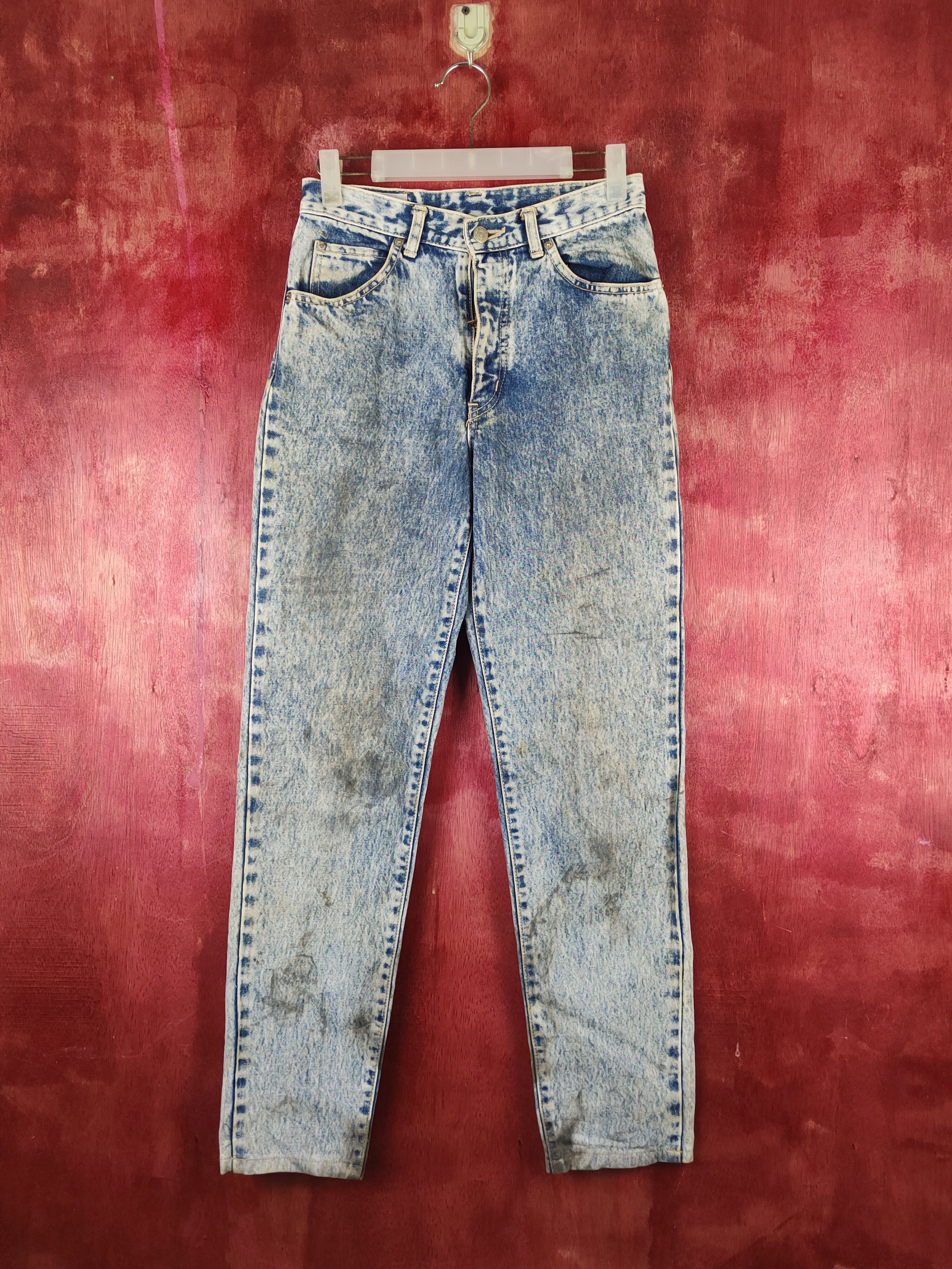Edwin Blue Faded Distressed Ripped Jeans #S2360