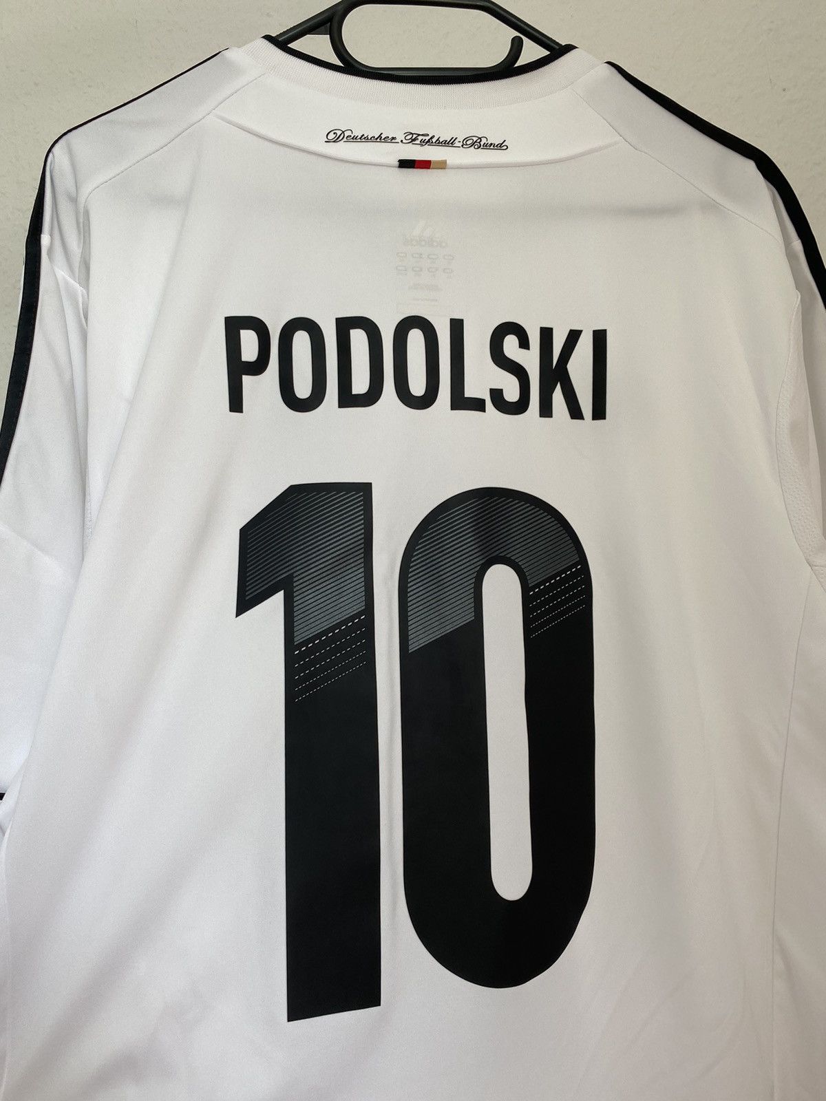 Adidas Germany 2012 2013 Podolski #10 Football Soccer Jersey France Size US XL / EU 56 / 4 - 8 Thumbnail