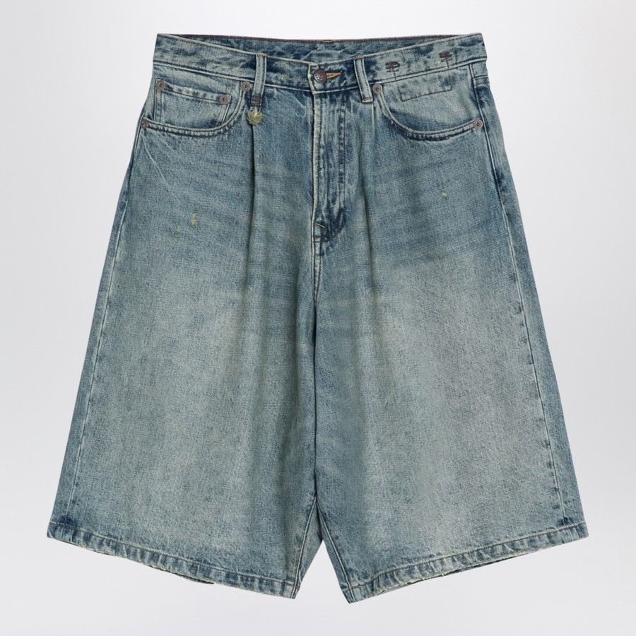 R13 o1d2blof0924 Denim Shorts in Light Blue Size 27" / US 4 / IT 40 - 1 Thumbnail